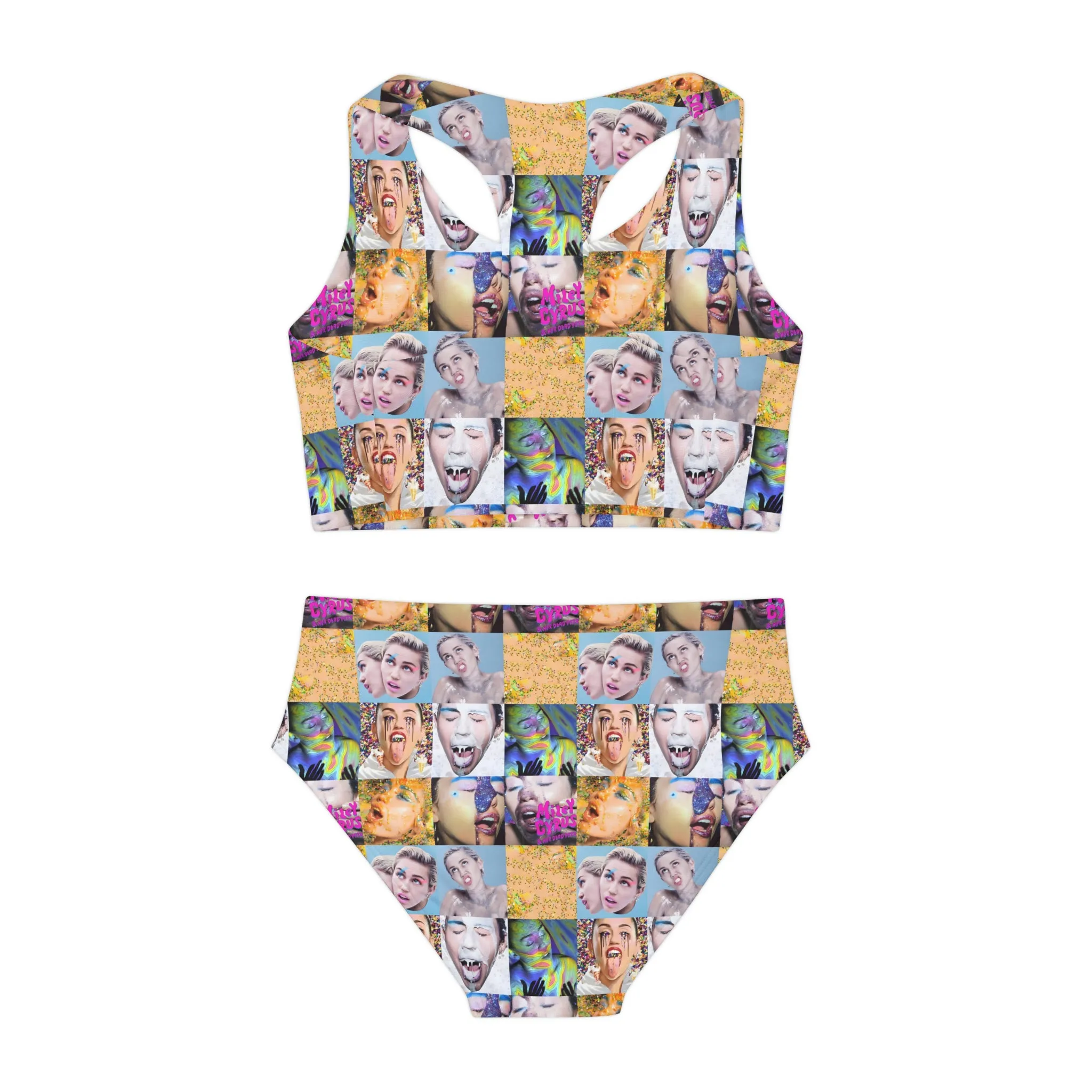 Miley Cyrus & Her Dead Petz Mosaic Girls Two Piece Swimsuit