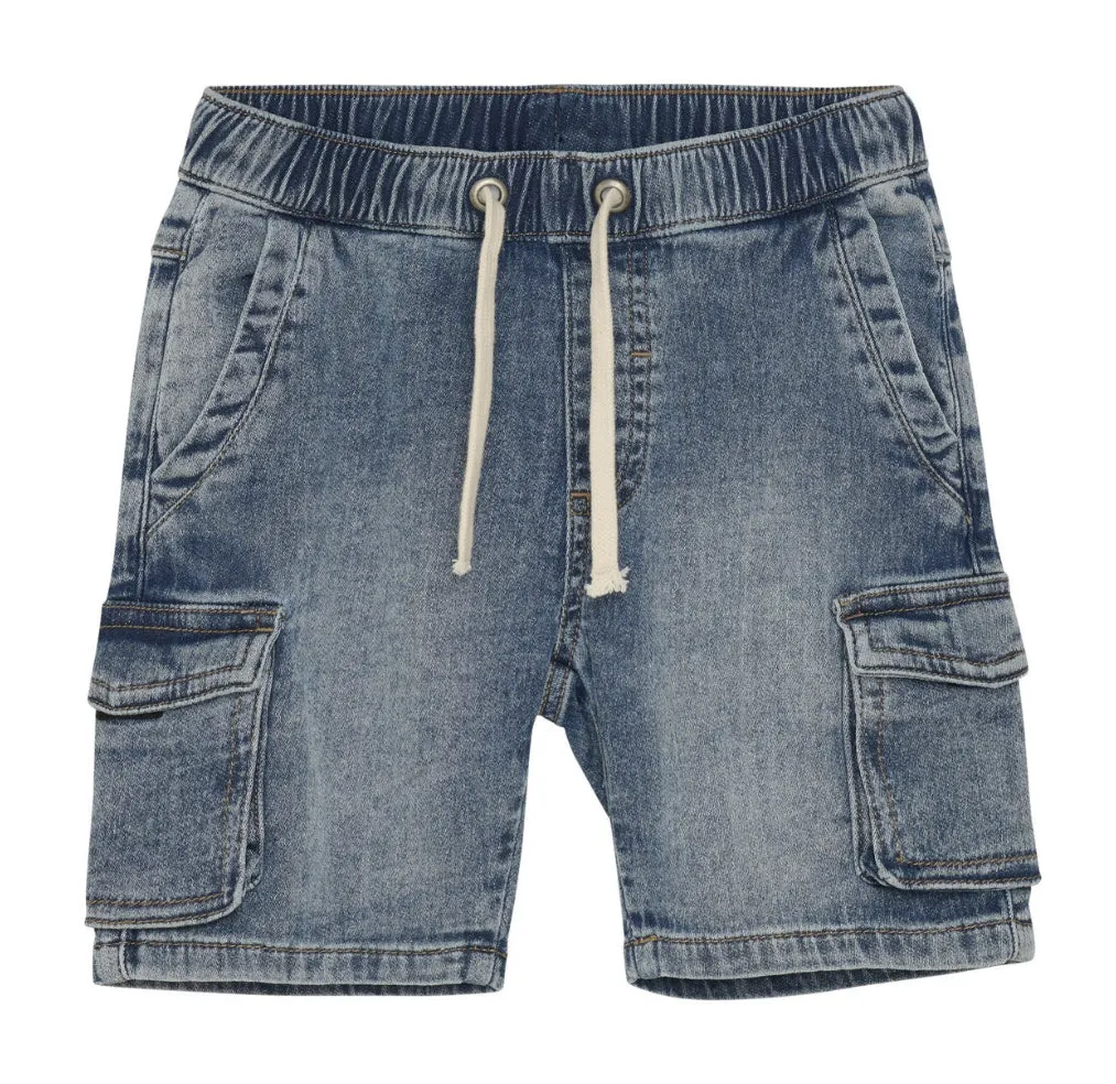 Minymo Boys Jean Shorts With Drawstring