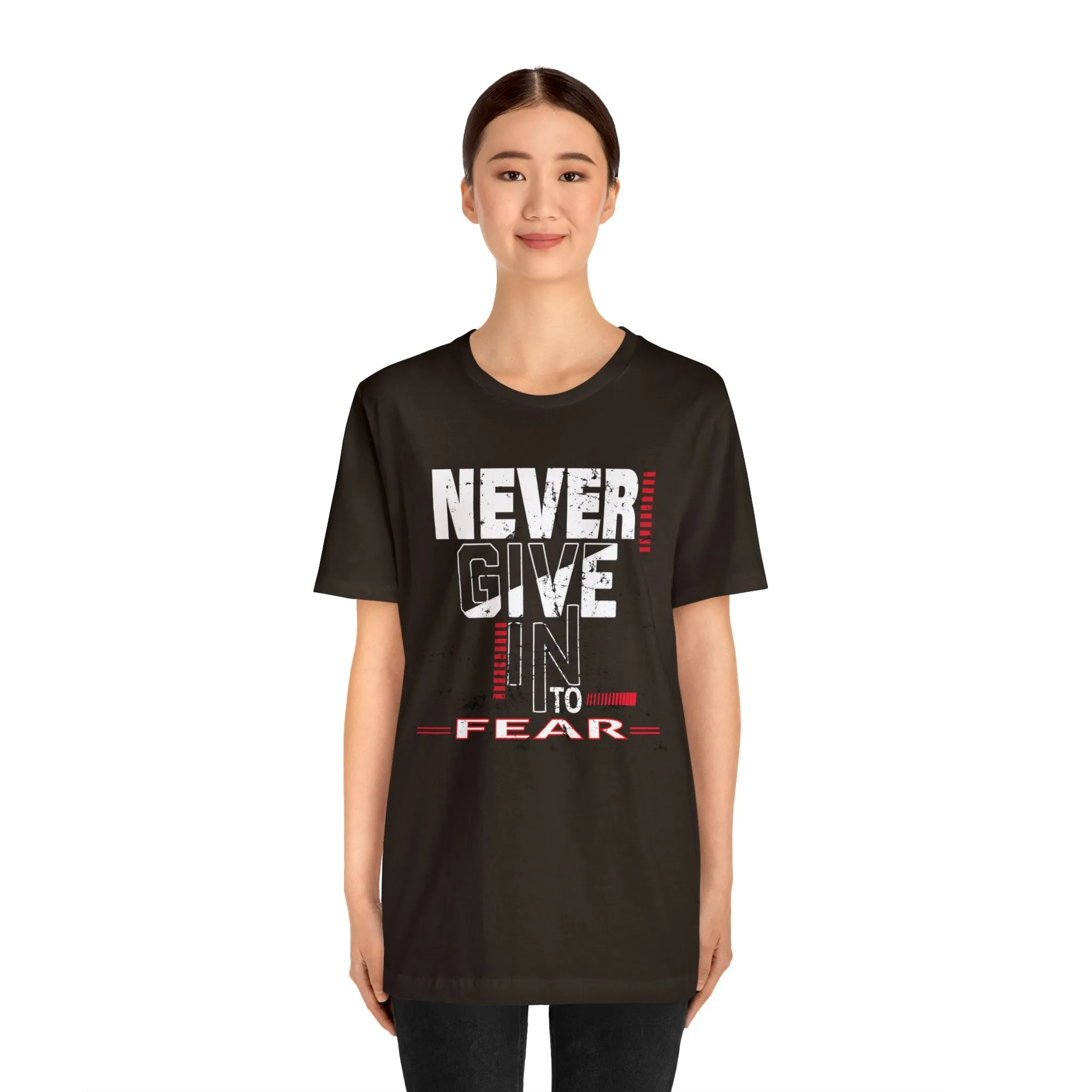 Never Give In | Inspirational t shirts | Motivational Positive Vibes shirt | Trendy Loose fit tees friends