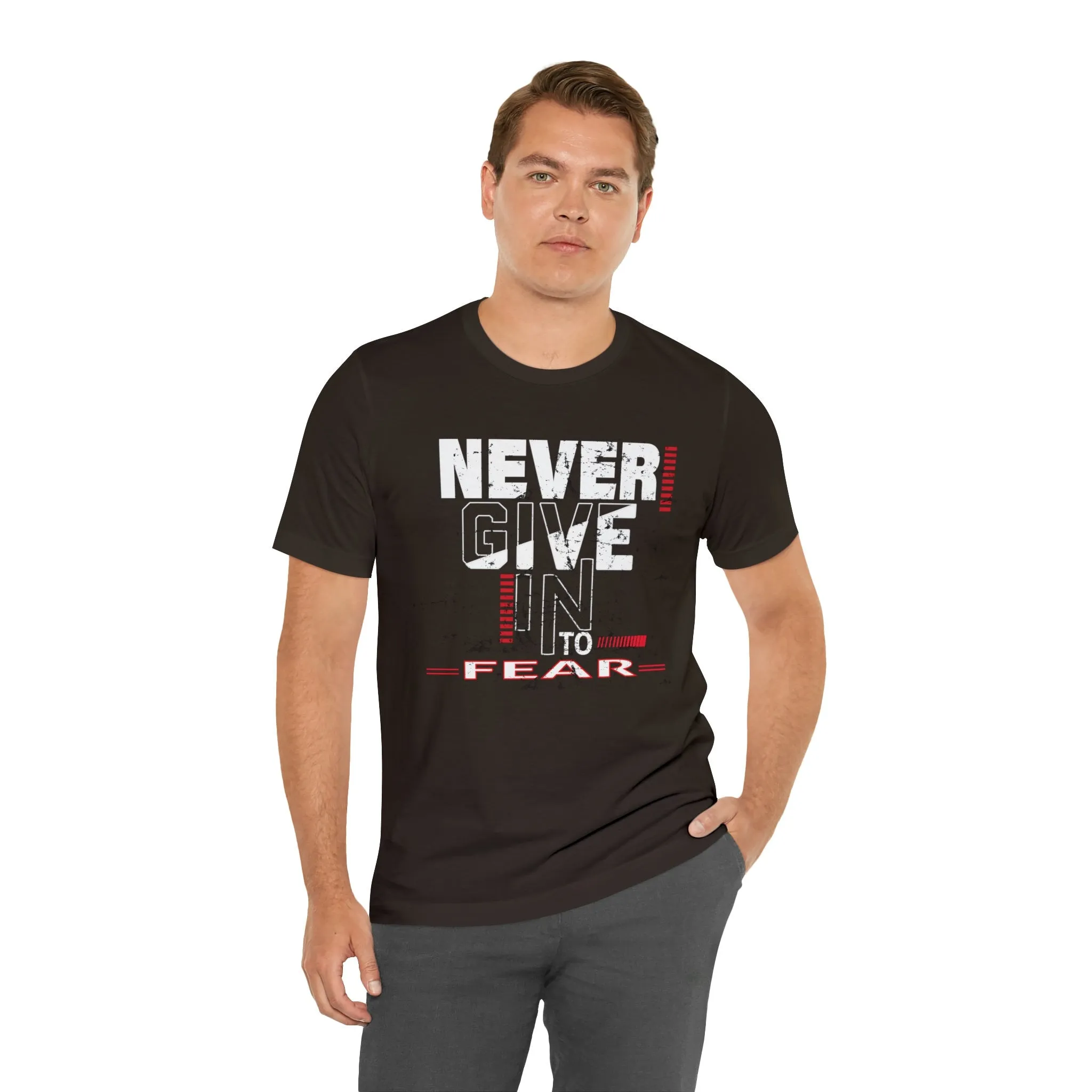 Never Give In | Inspirational t shirts | Motivational Positive Vibes shirt | Trendy Loose fit tees friends