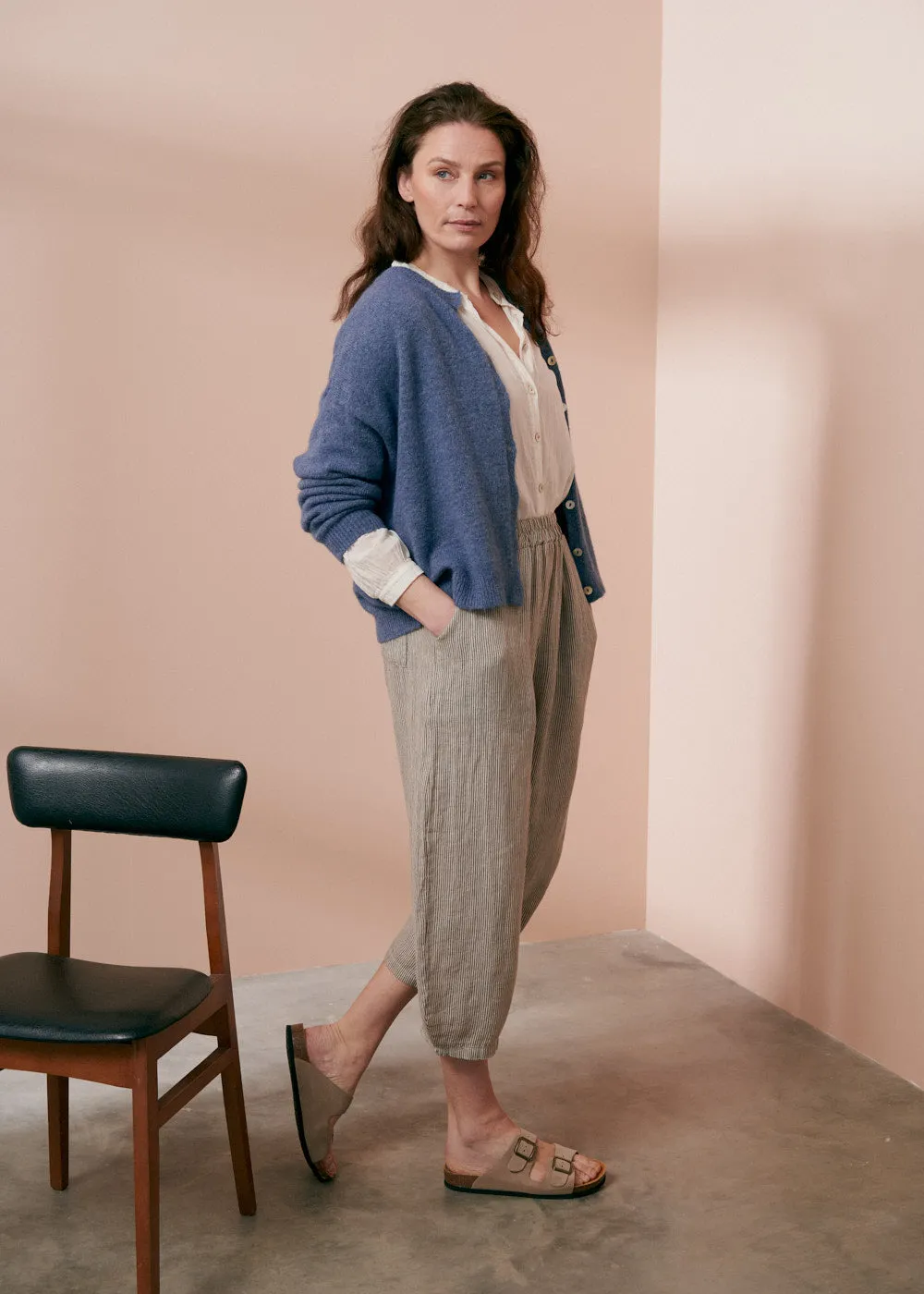 OLLIE CARDIGAN - BLUE GREY