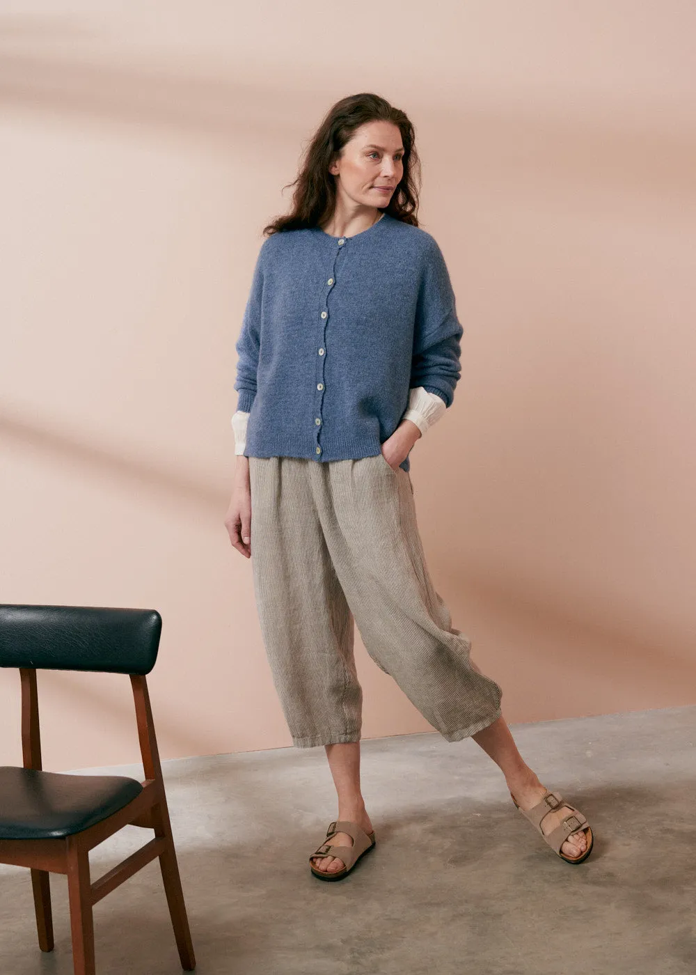 OLLIE CARDIGAN - BLUE GREY