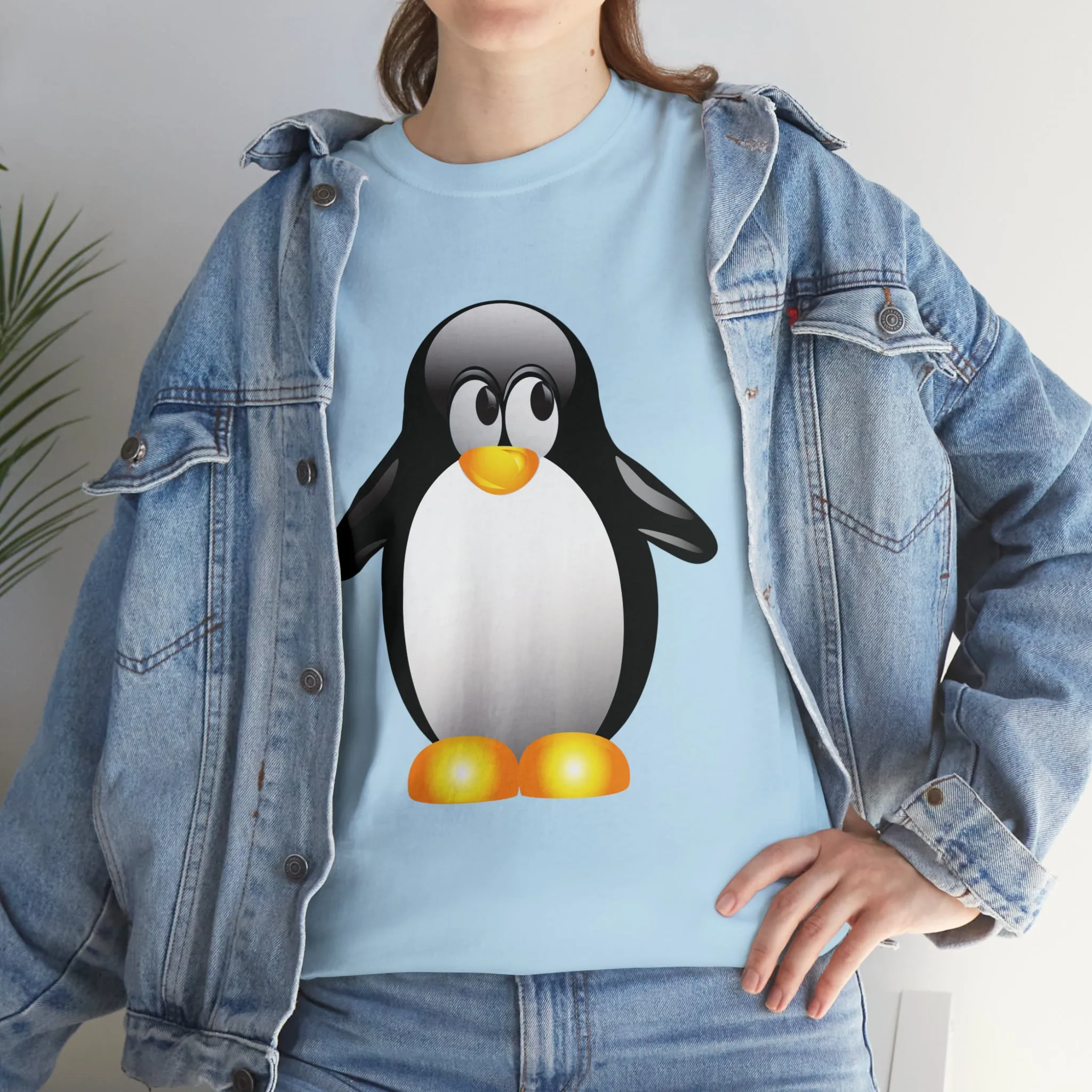 Penguin in a super comfortable cotton tee