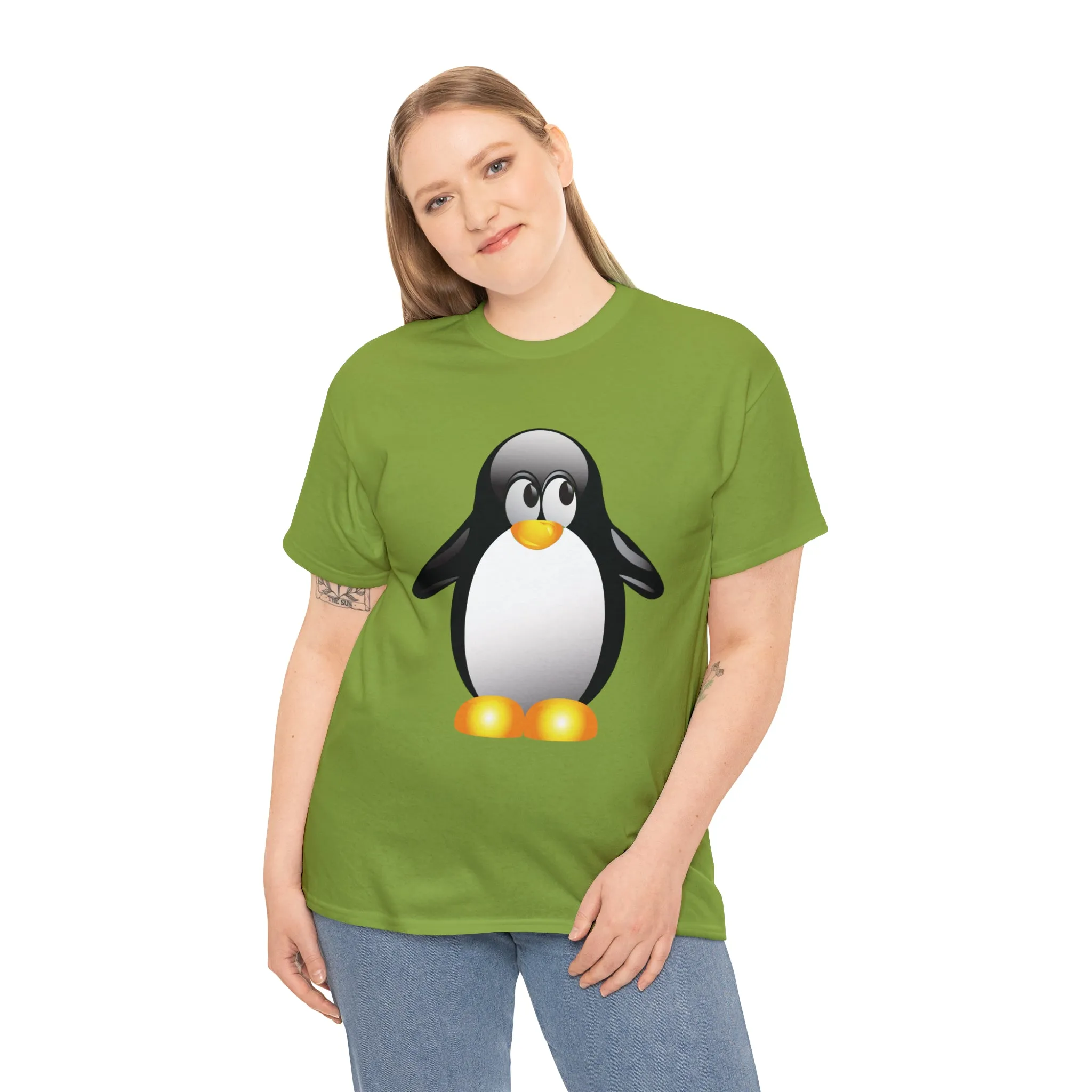 Penguin in a super comfortable cotton tee