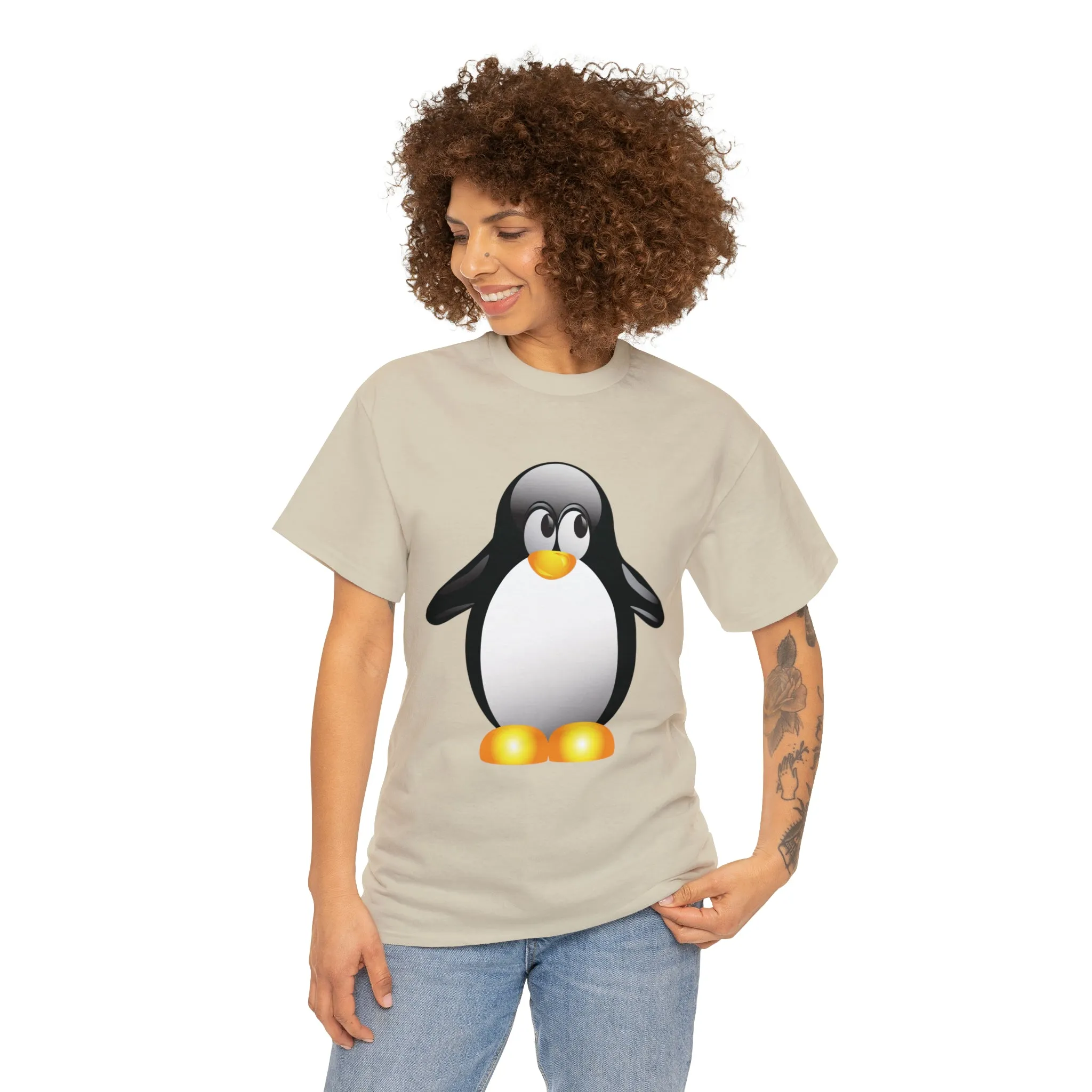 Penguin in a super comfortable cotton tee
