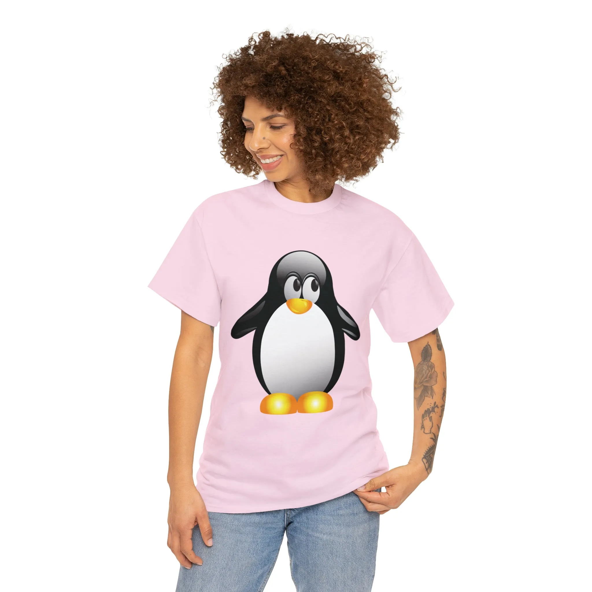 Penguin in a super comfortable cotton tee