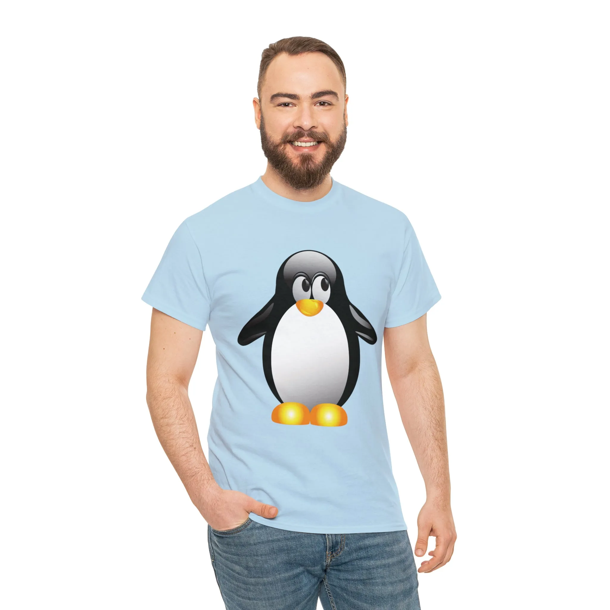 Penguin in a super comfortable cotton tee