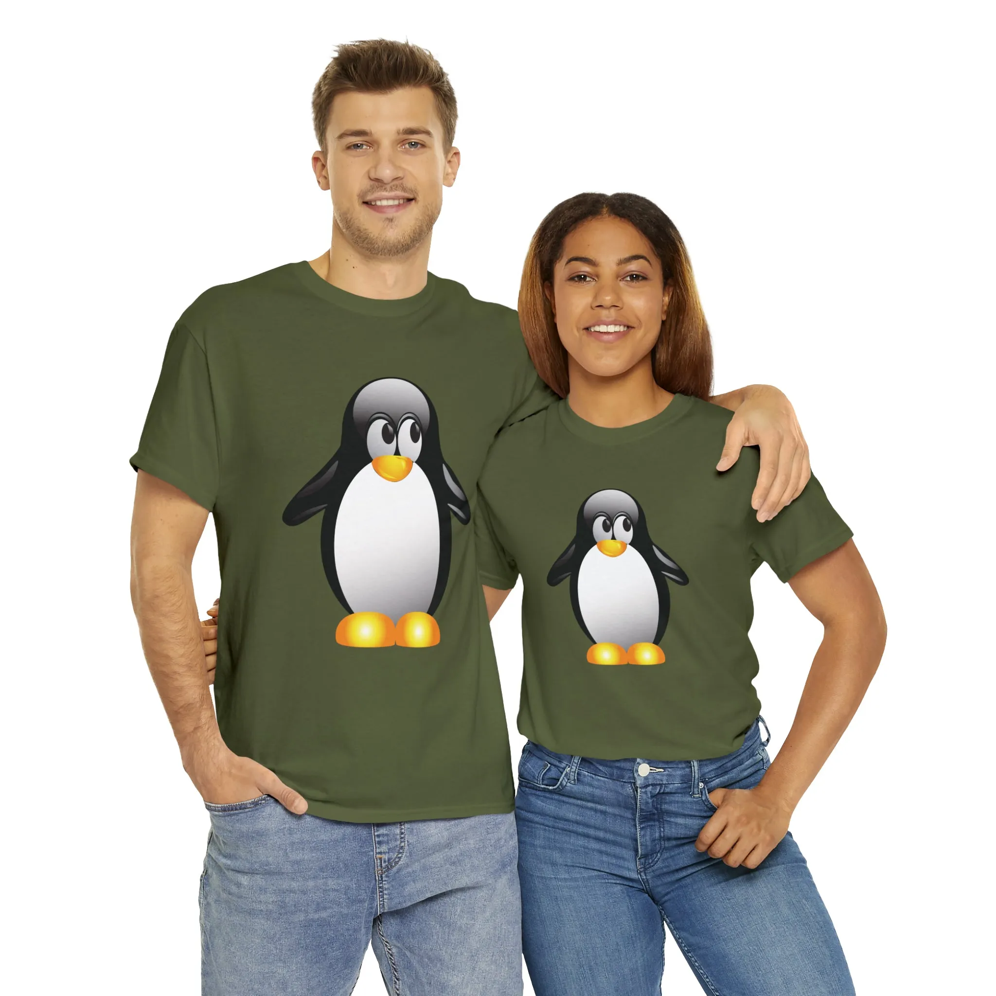 Penguin in a super comfortable cotton tee