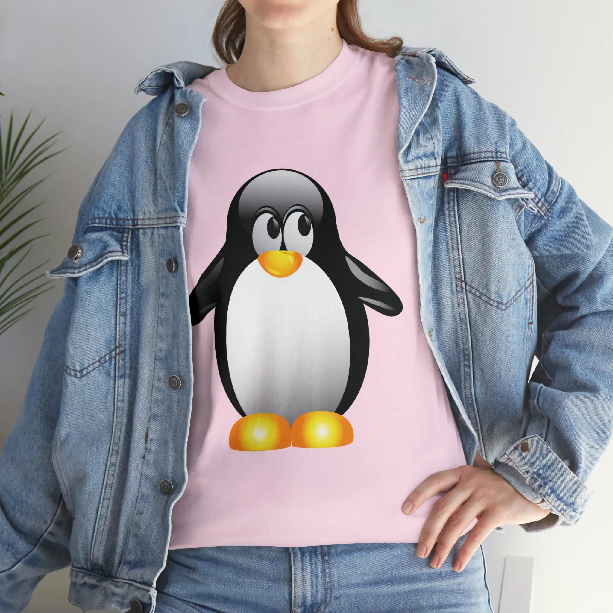 Penguin in a super comfortable cotton tee