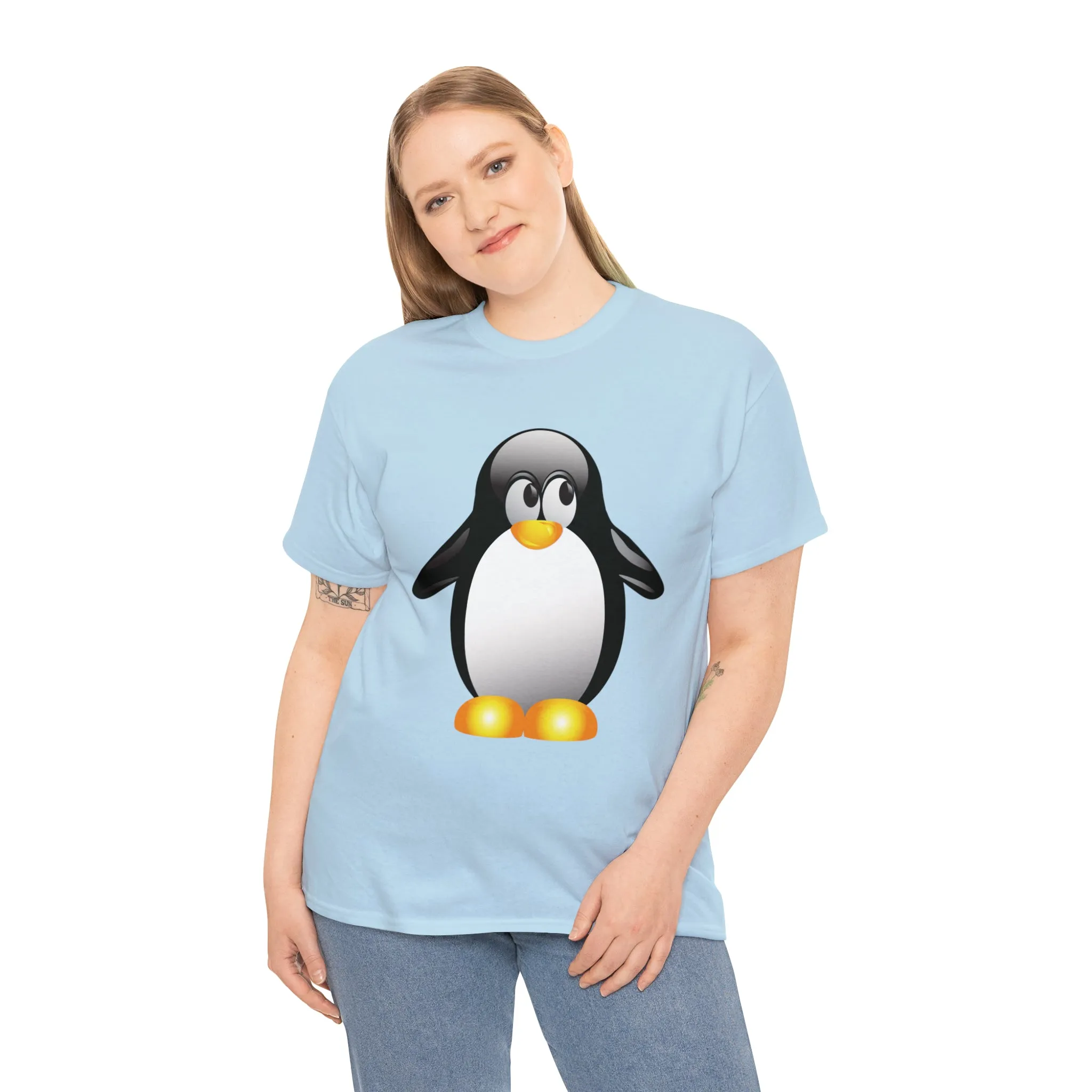 Penguin in a super comfortable cotton tee