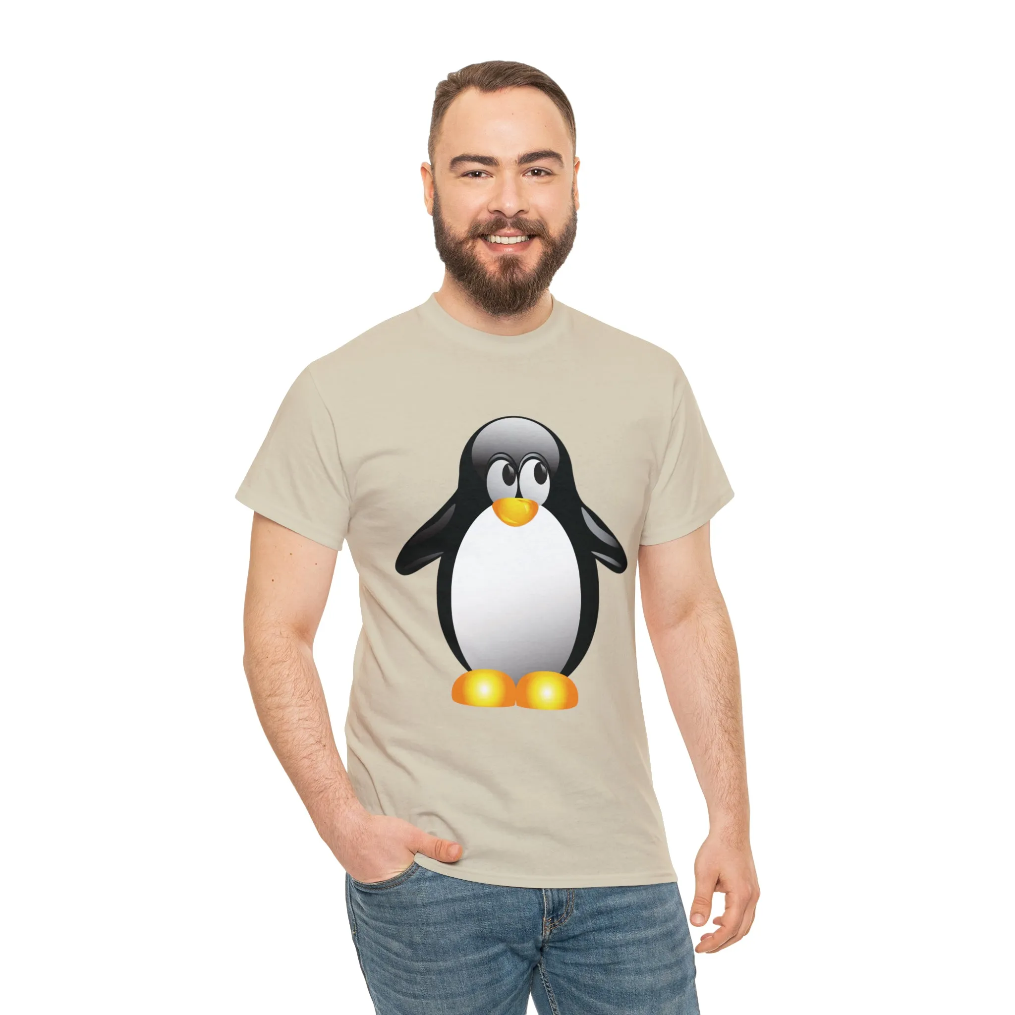 Penguin in a super comfortable cotton tee