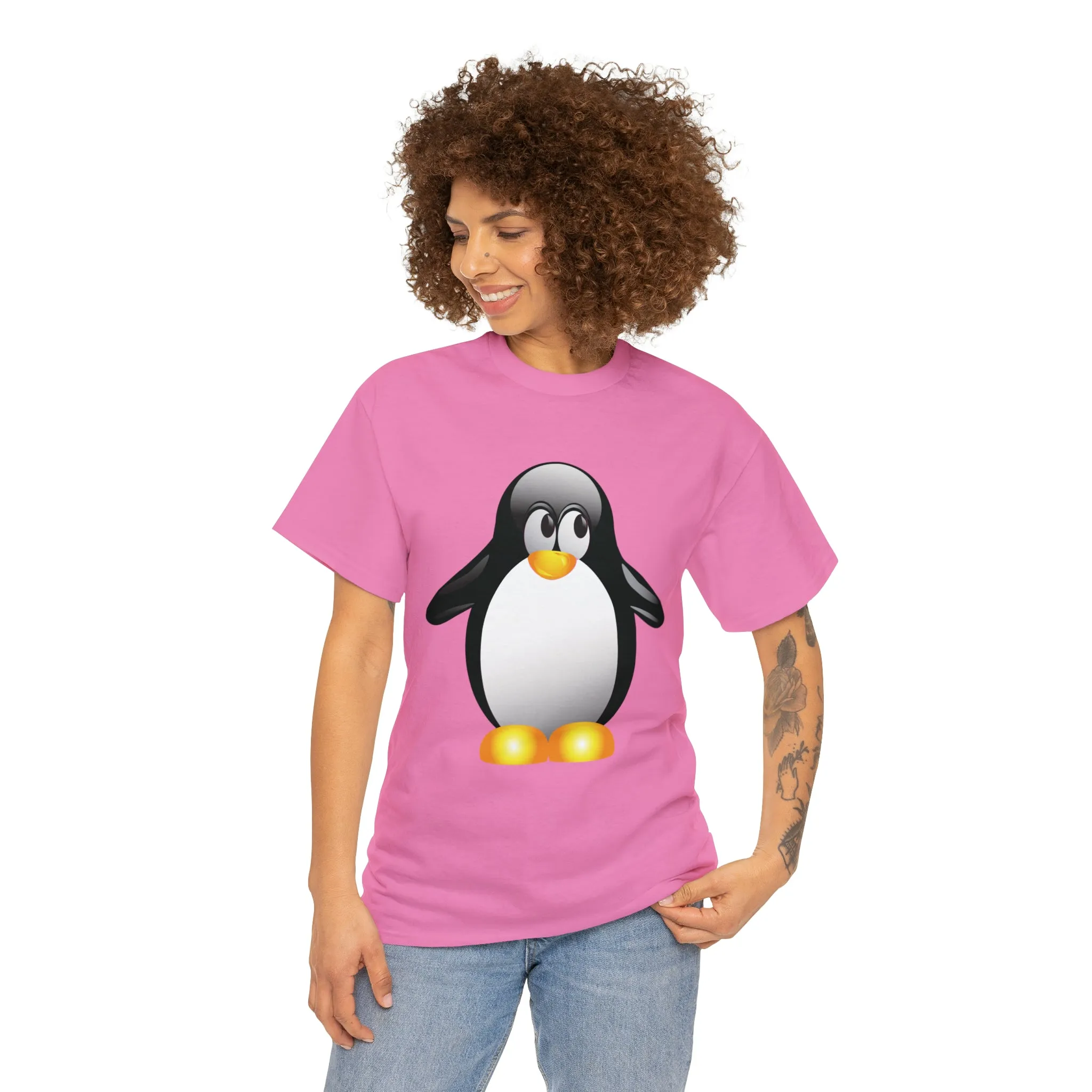 Penguin in a super comfortable cotton tee