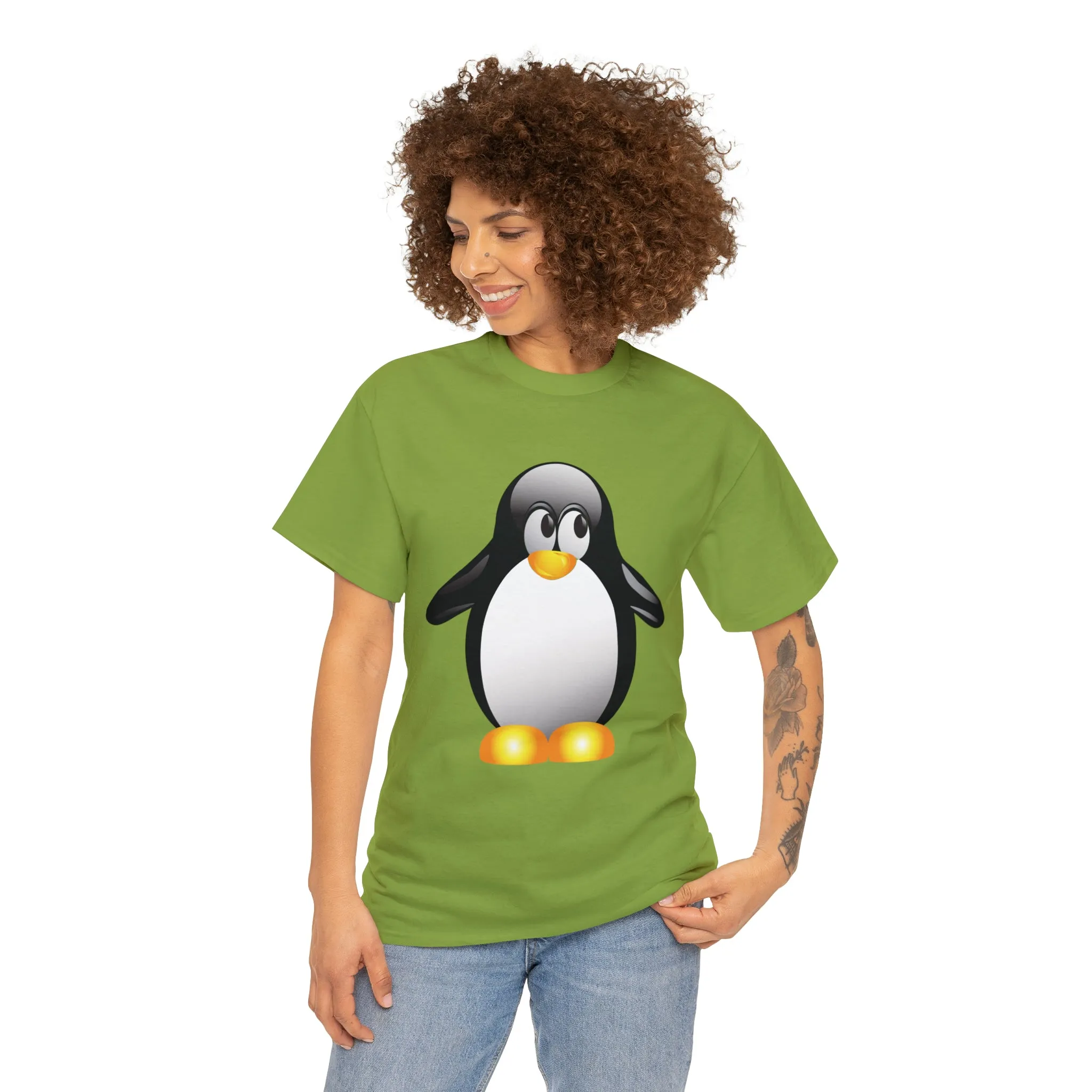 Penguin in a super comfortable cotton tee