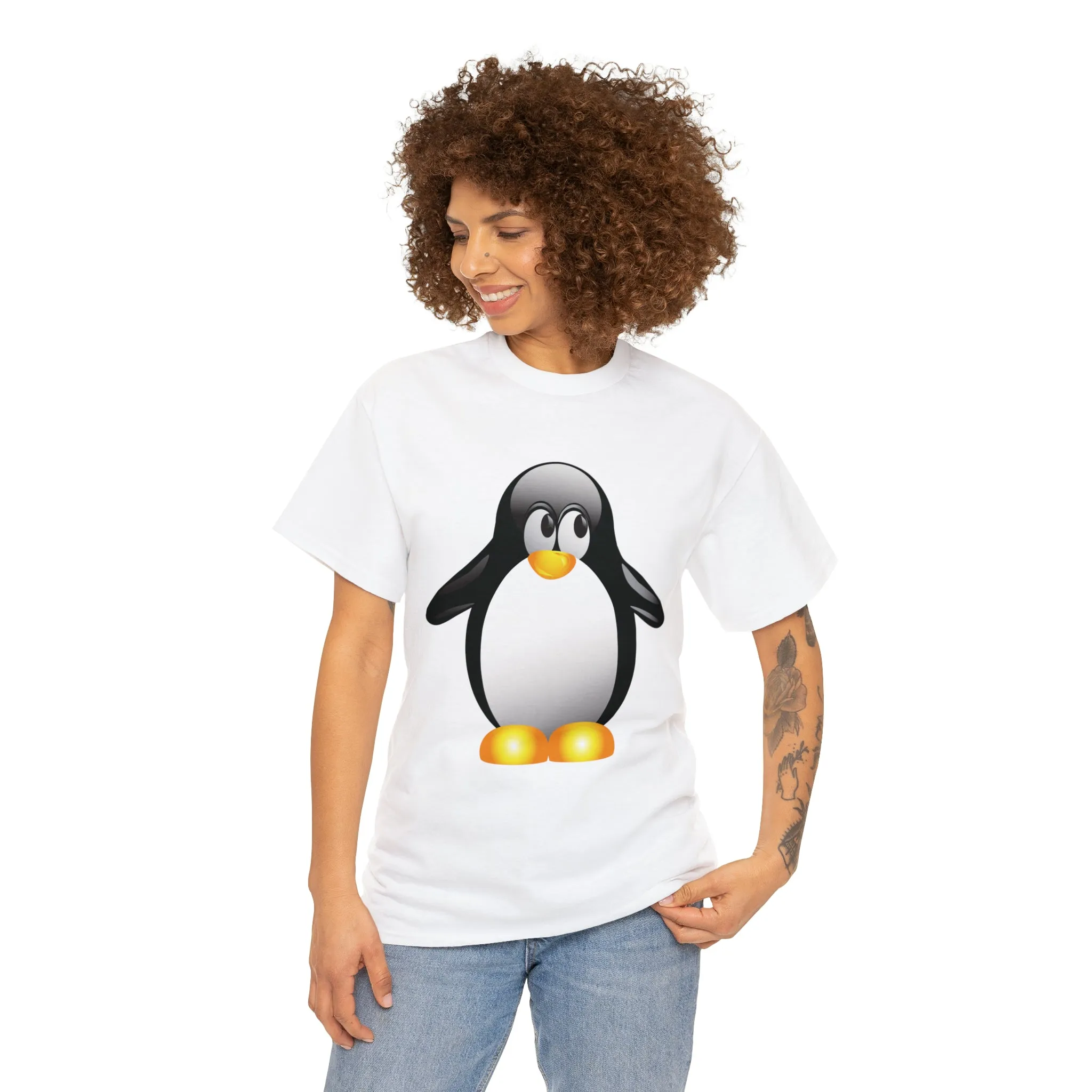 Penguin in a super comfortable cotton tee
