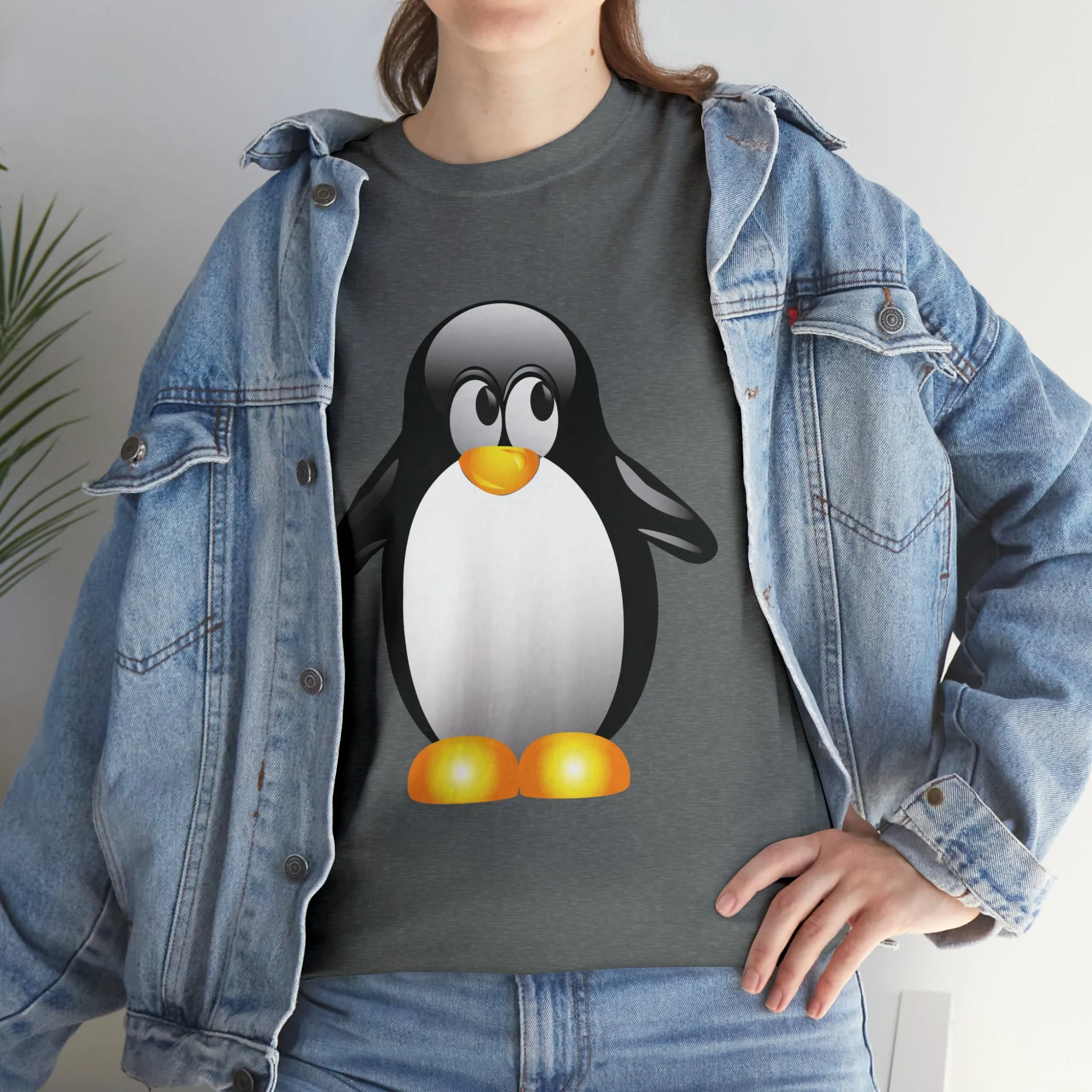 Penguin in a super comfortable cotton tee