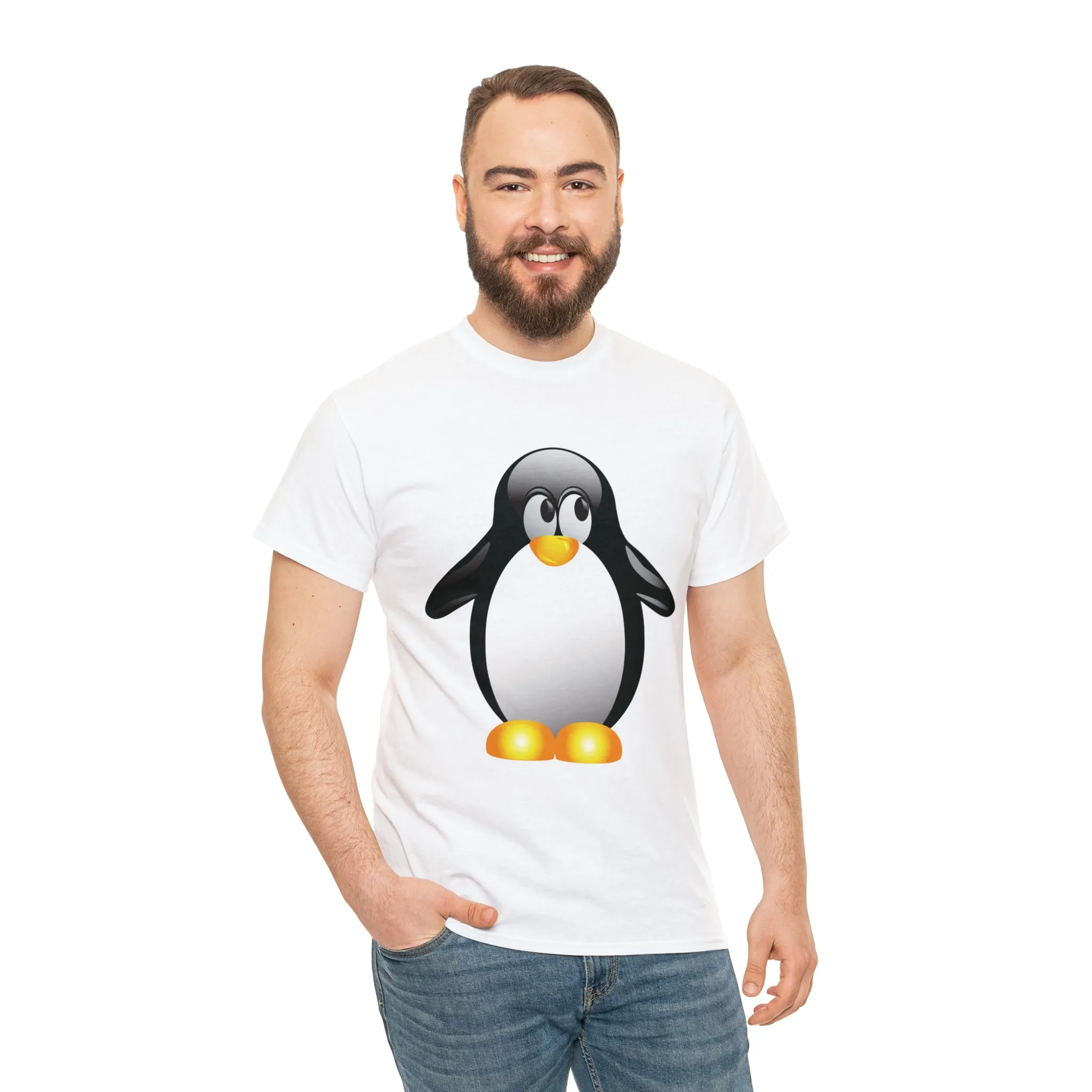 Penguin in a super comfortable cotton tee