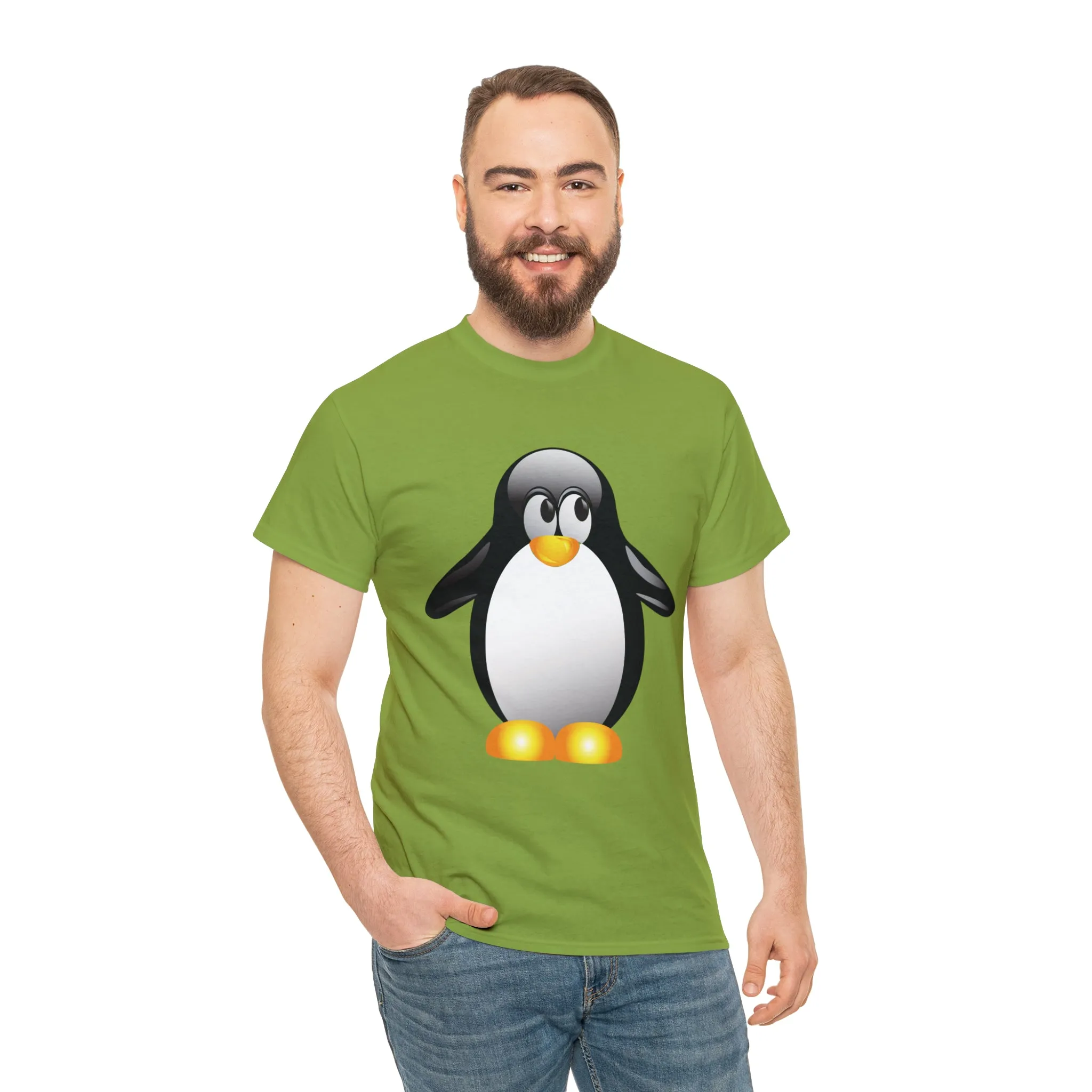 Penguin in a super comfortable cotton tee