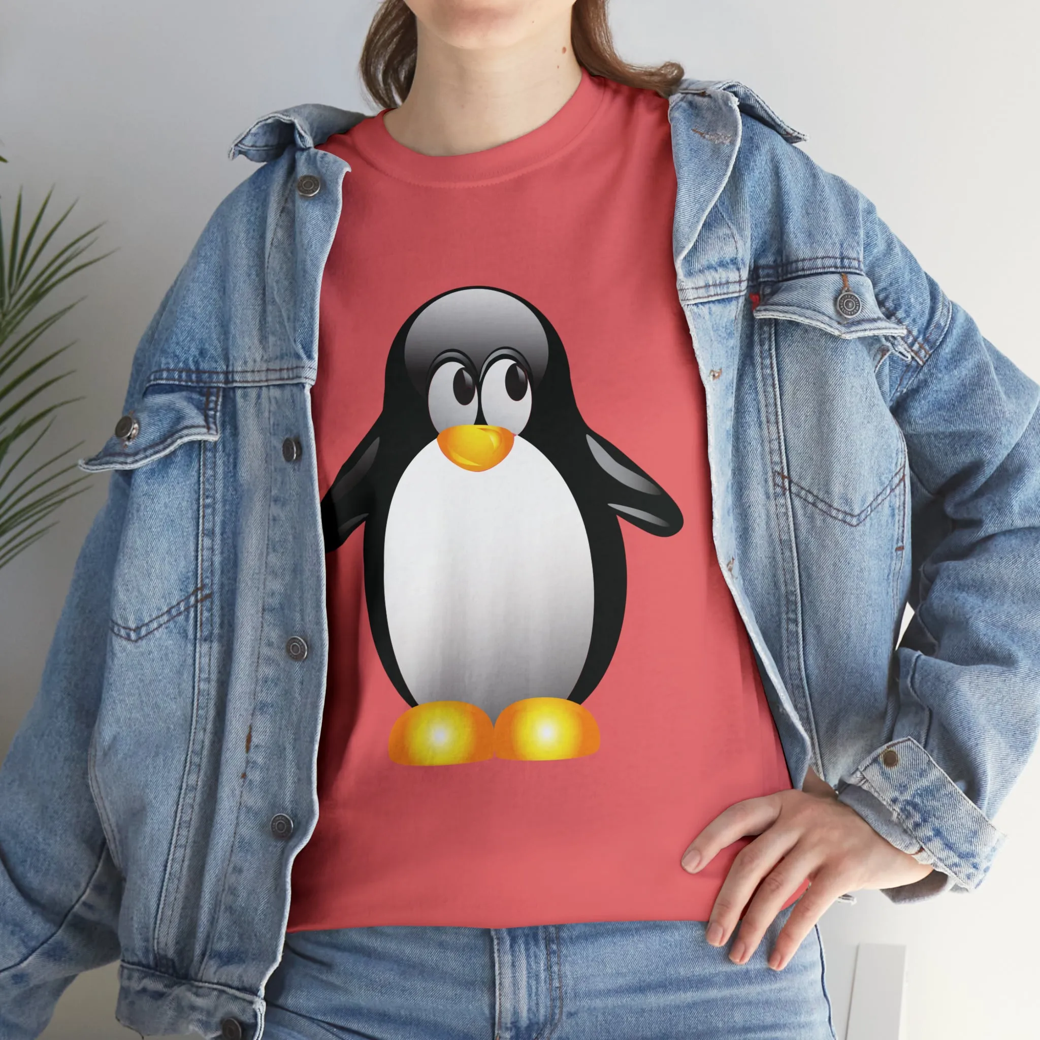 Penguin in a super comfortable cotton tee
