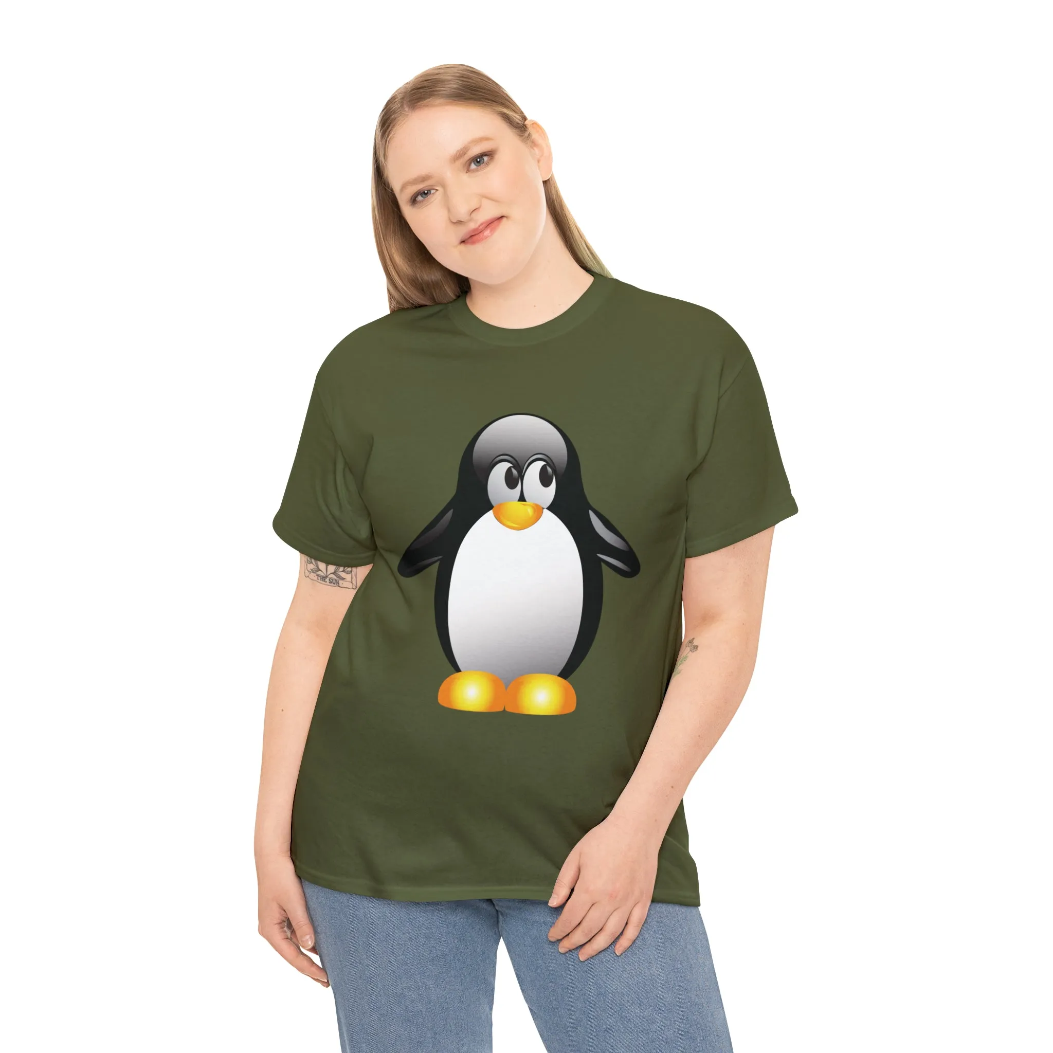 Penguin in a super comfortable cotton tee