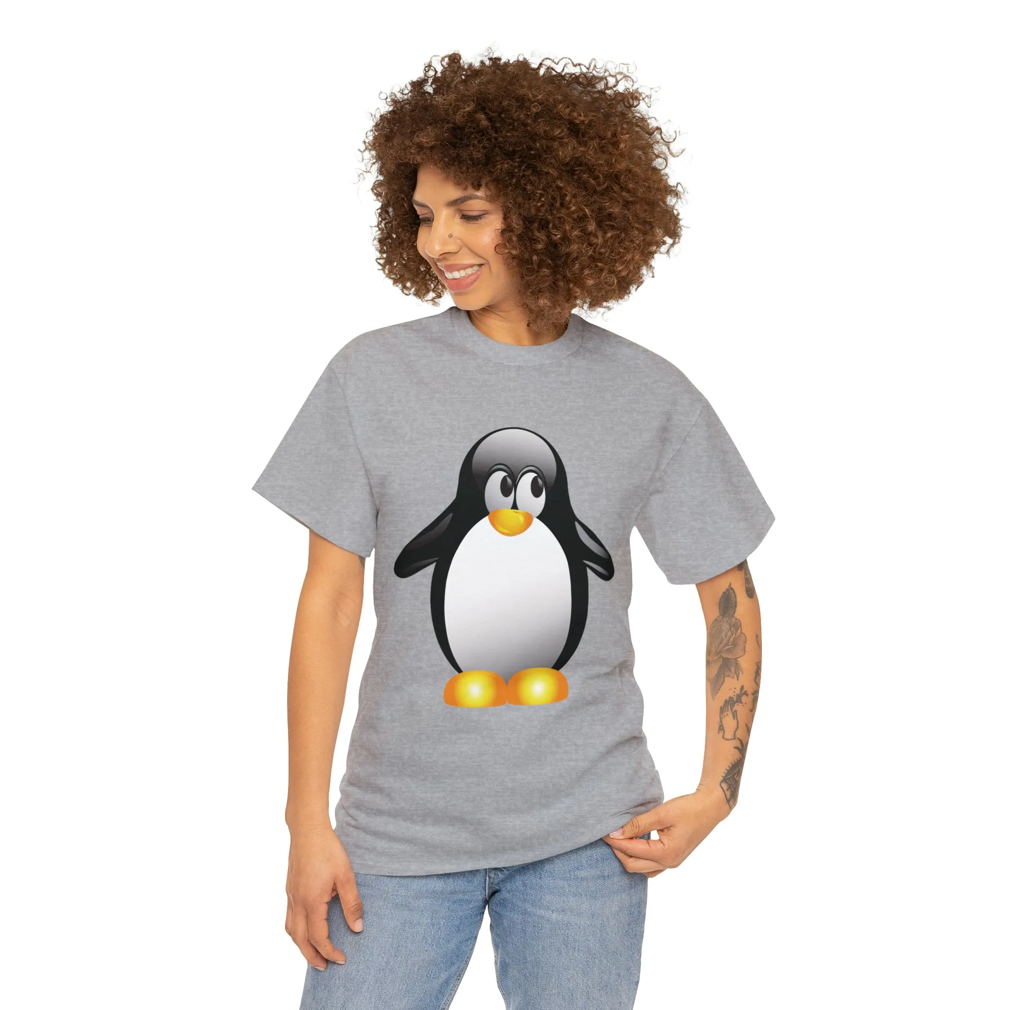 Penguin in a super comfortable cotton tee