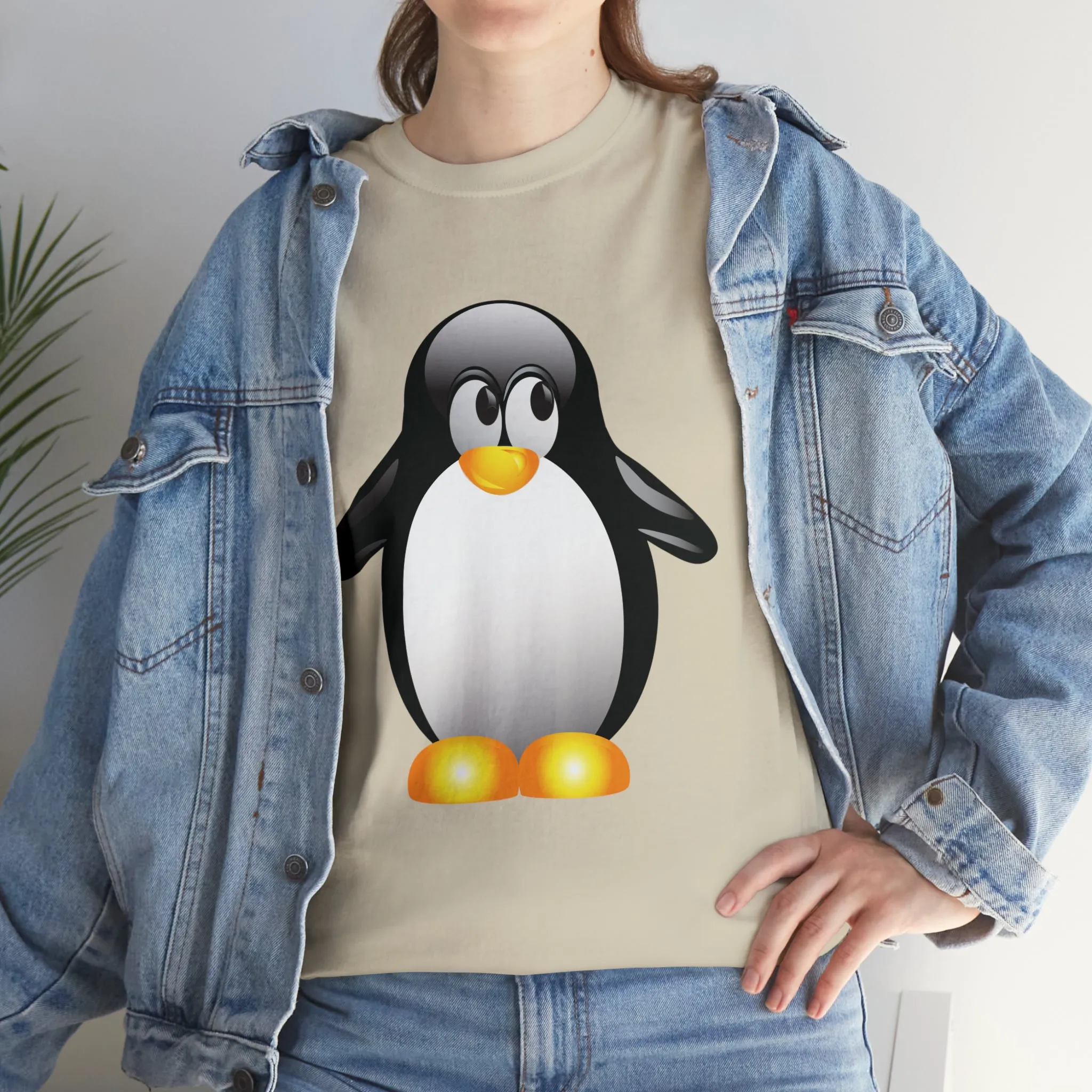 Penguin in a super comfortable cotton tee