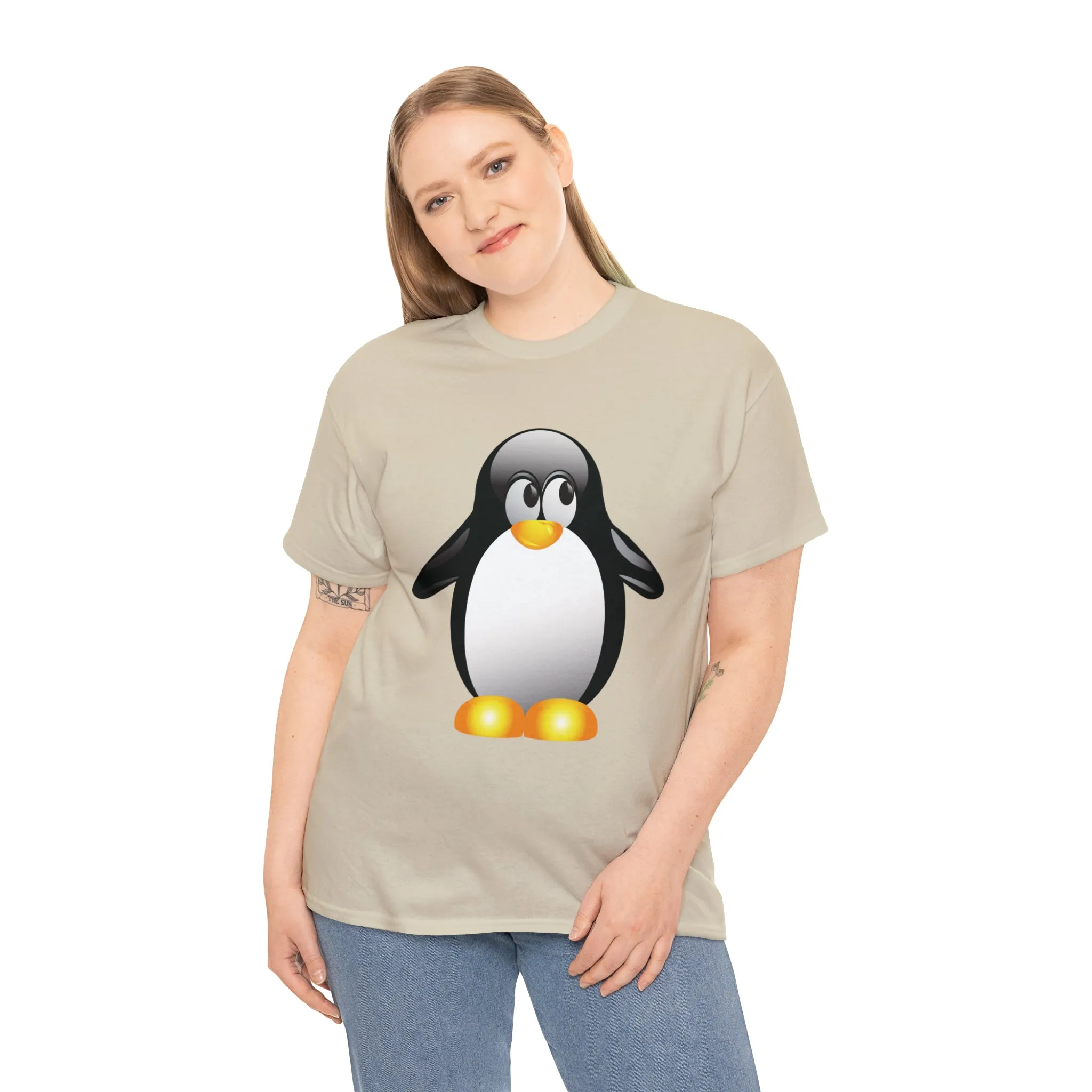 Penguin in a super comfortable cotton tee