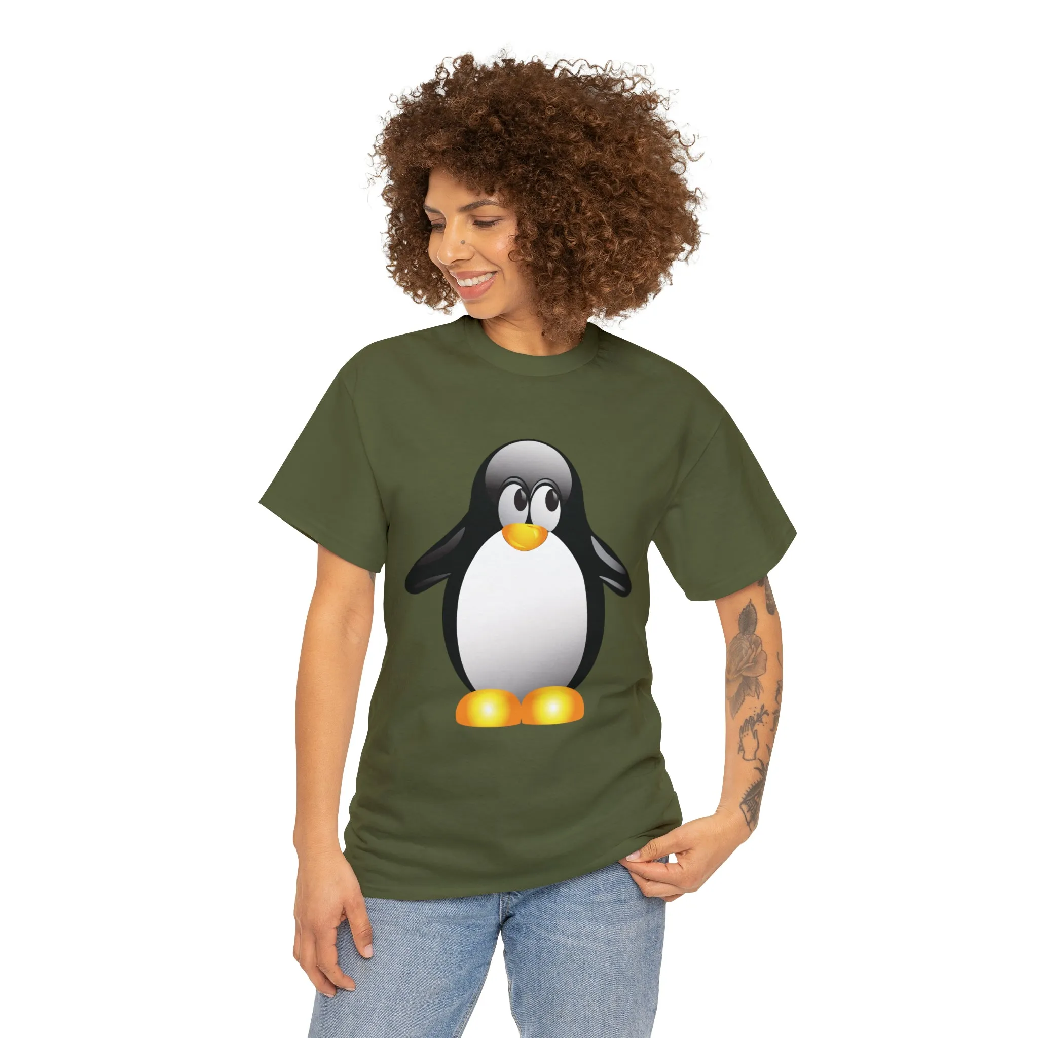 Penguin in a super comfortable cotton tee