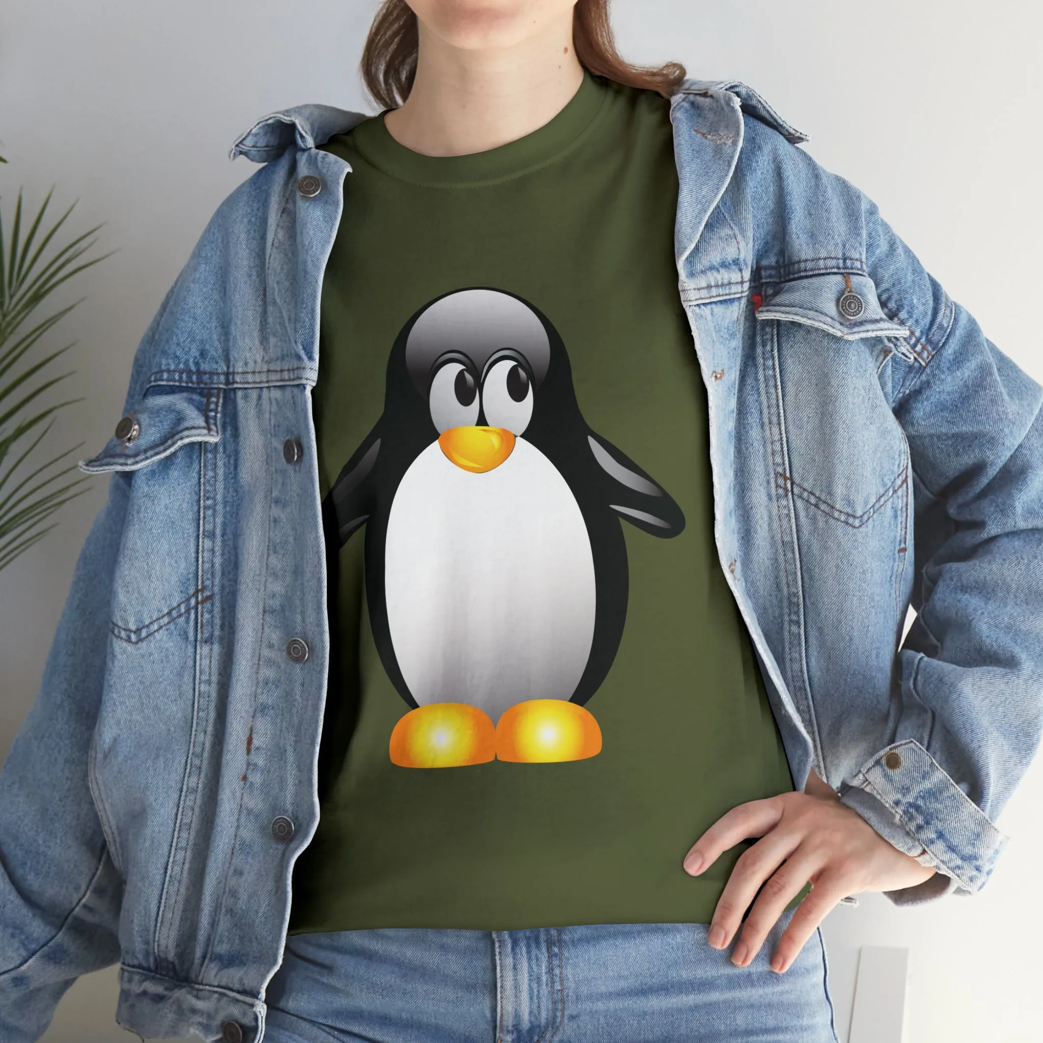 Penguin in a super comfortable cotton tee