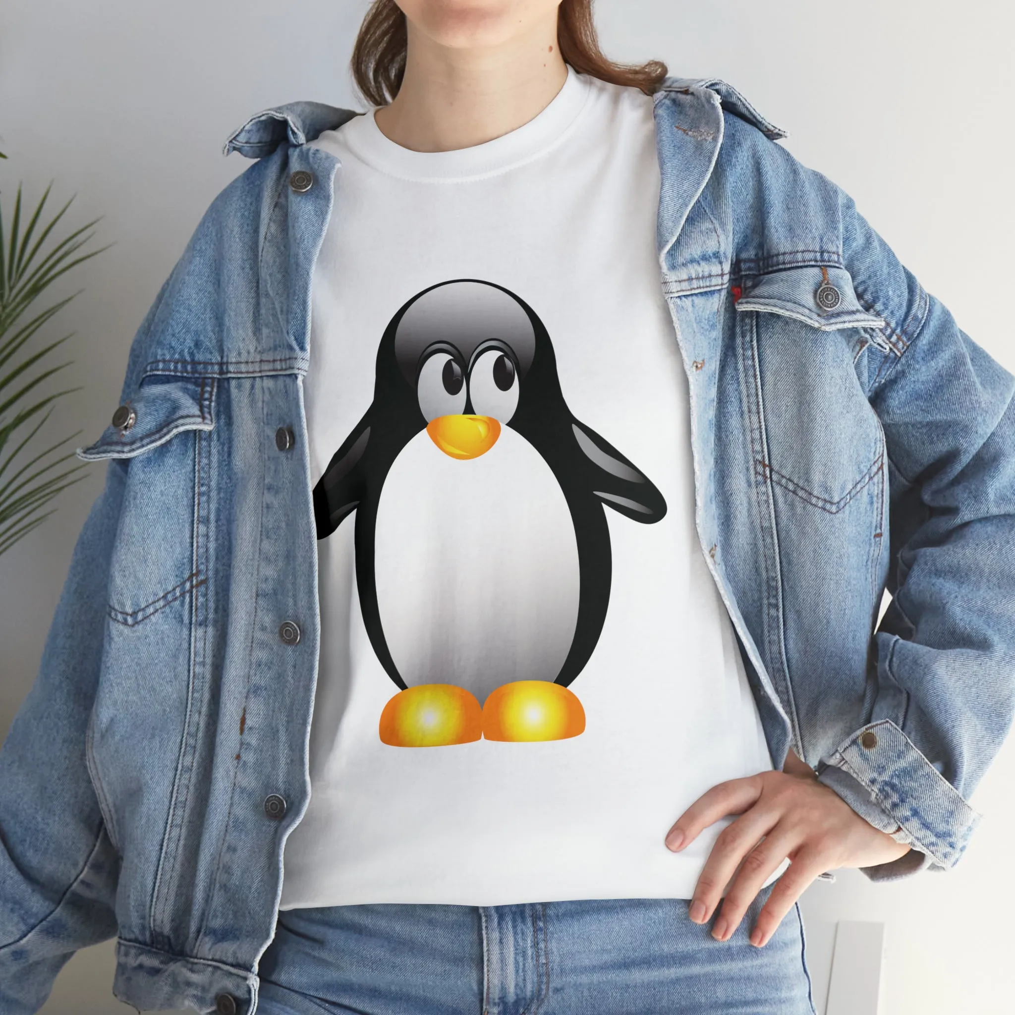 Penguin in a super comfortable cotton tee