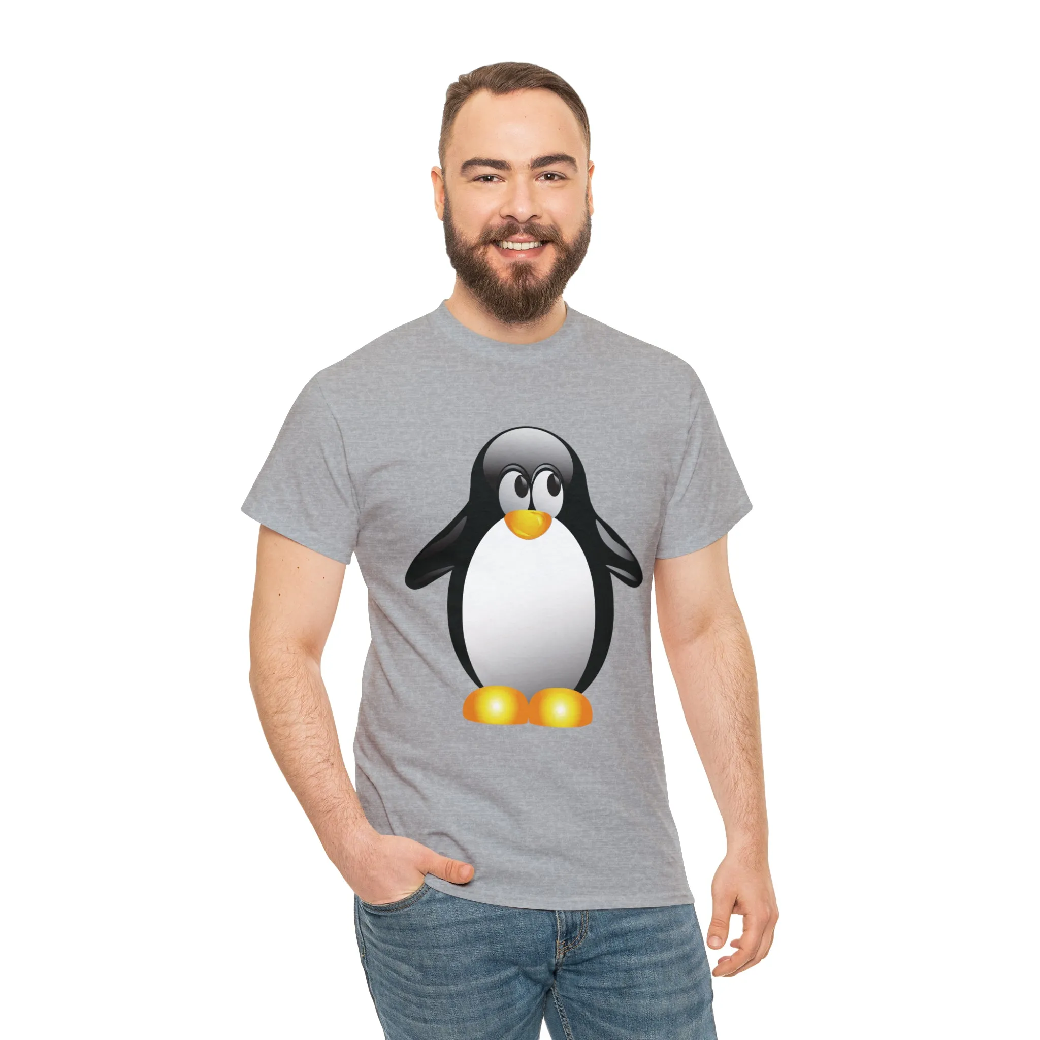 Penguin in a super comfortable cotton tee