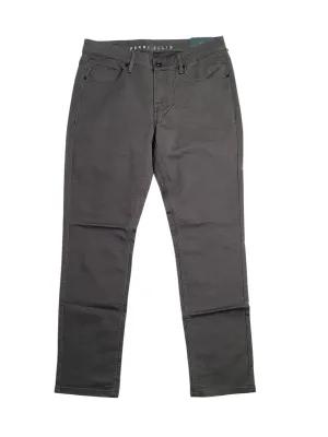 Perry Ellis Mens Five Pocket Dress Pants  Grey 32 x 32