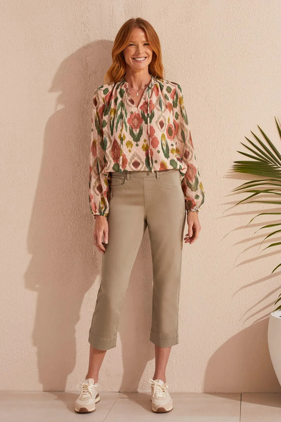 Pull On Kick Flare Capri