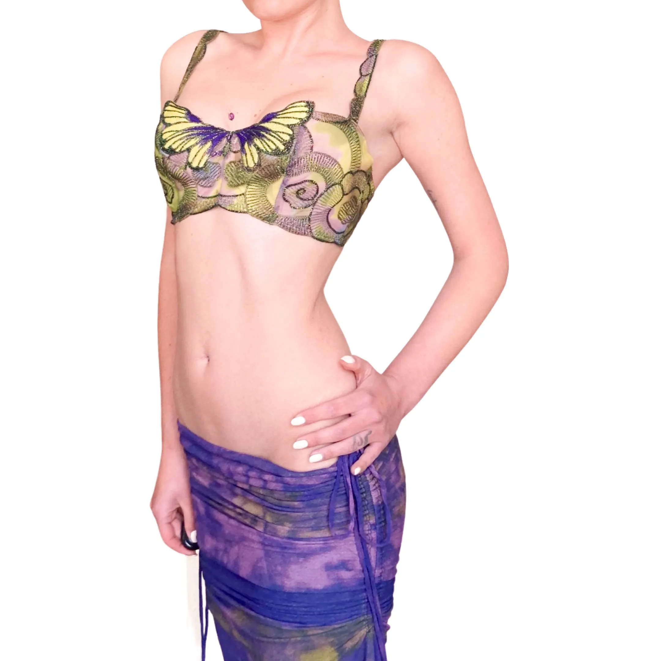 Ravage Rare Luxurious Butterfly bustier bra (deadstock)