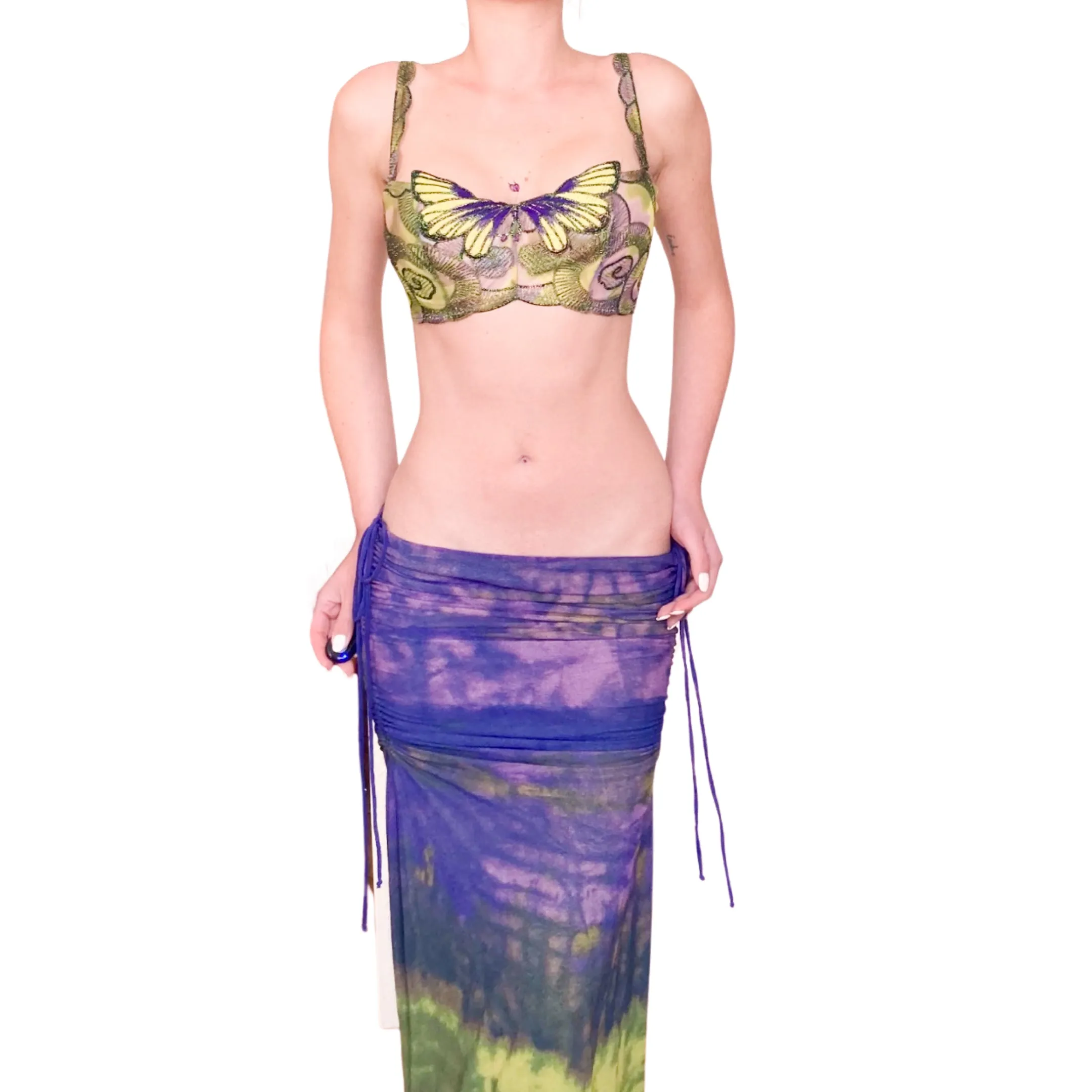 Ravage Rare Luxurious Butterfly bustier bra (deadstock)