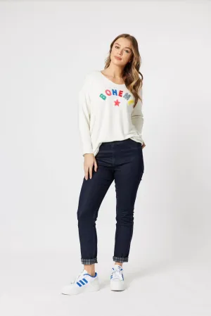 Reversible Slim Leg Jean - Navy