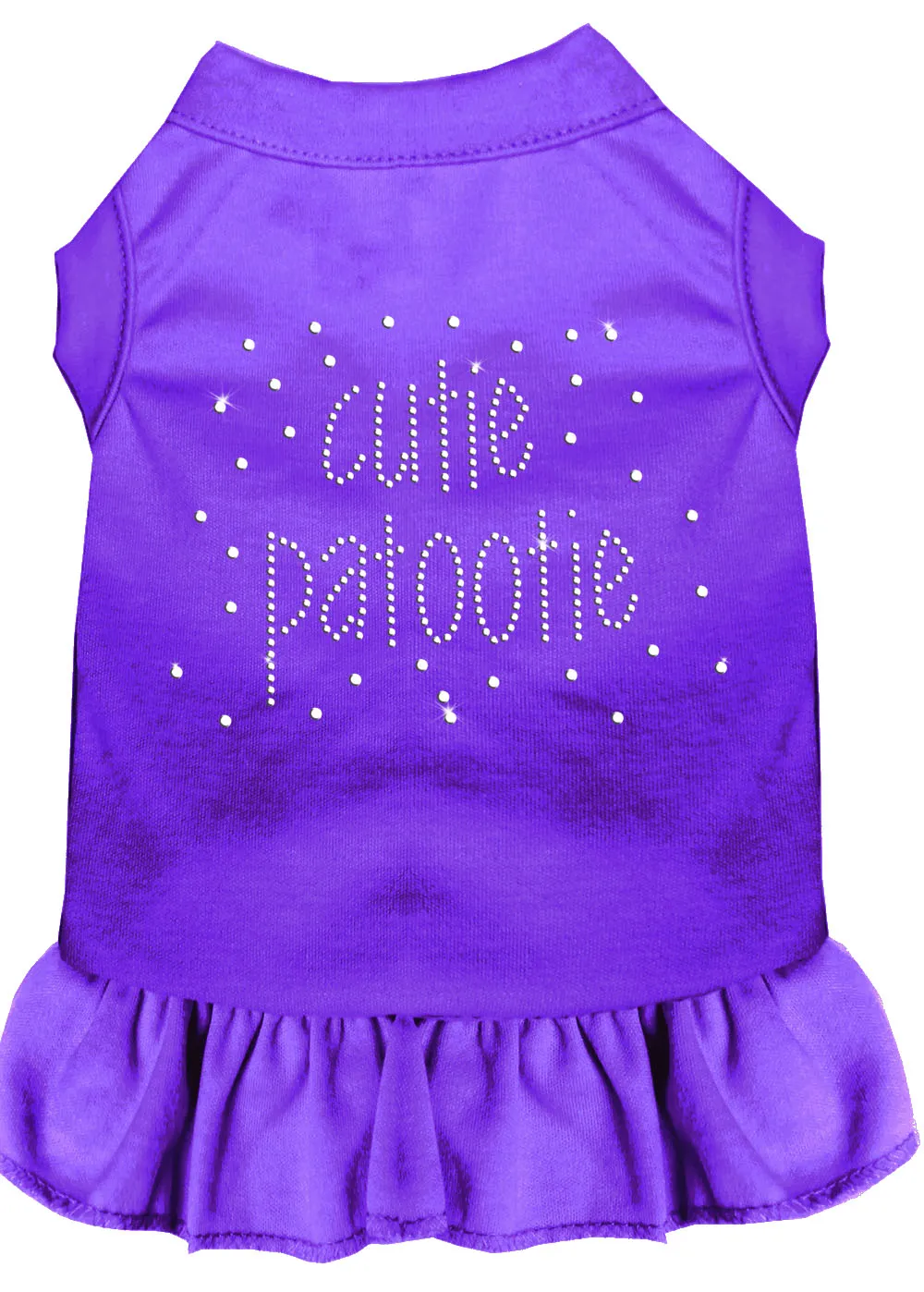 Rhinestone Cutie Patootie Dress Purple 4x