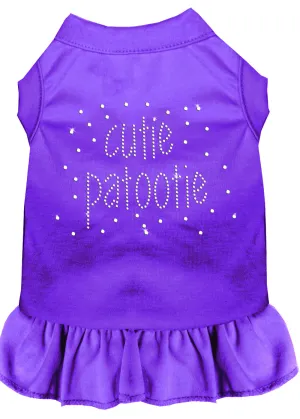 Rhinestone Cutie Patootie Dress Purple 4x