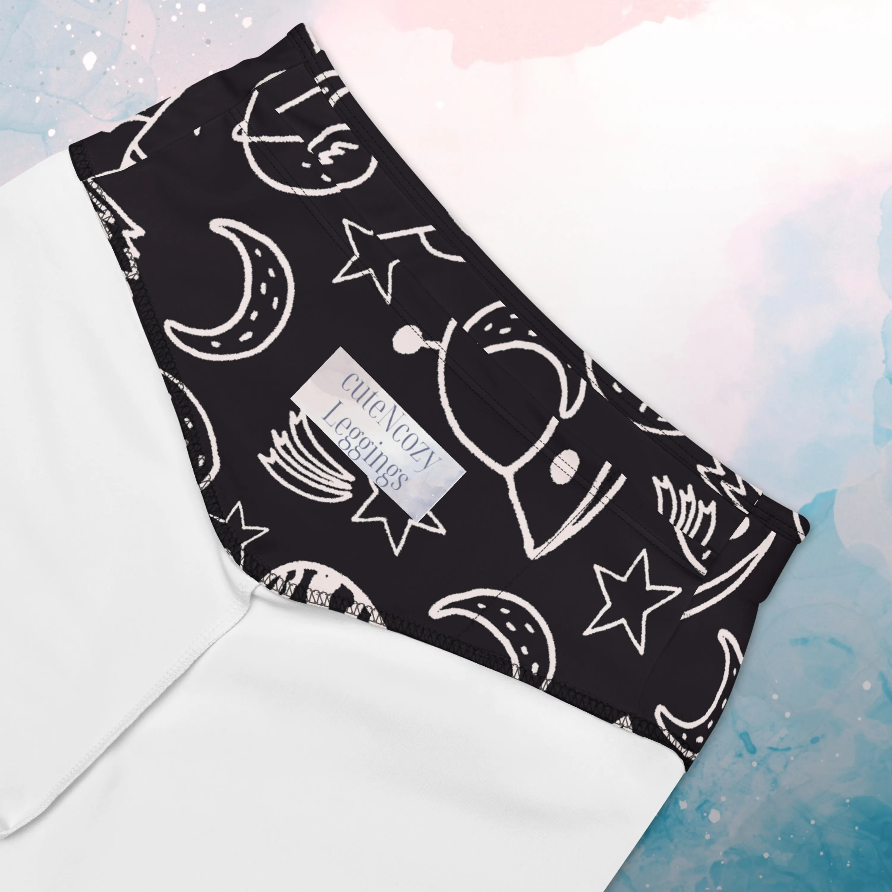 Rocket Ships and Planets Womens Light Weight Long Bike Shorts for Yoga or Swimming