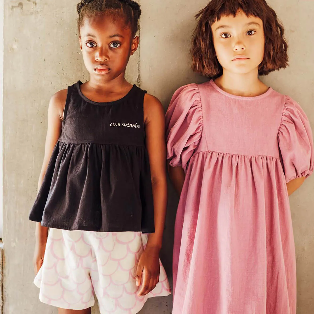Scales Pleated Shorts in Pink Lavender by Beau Loves