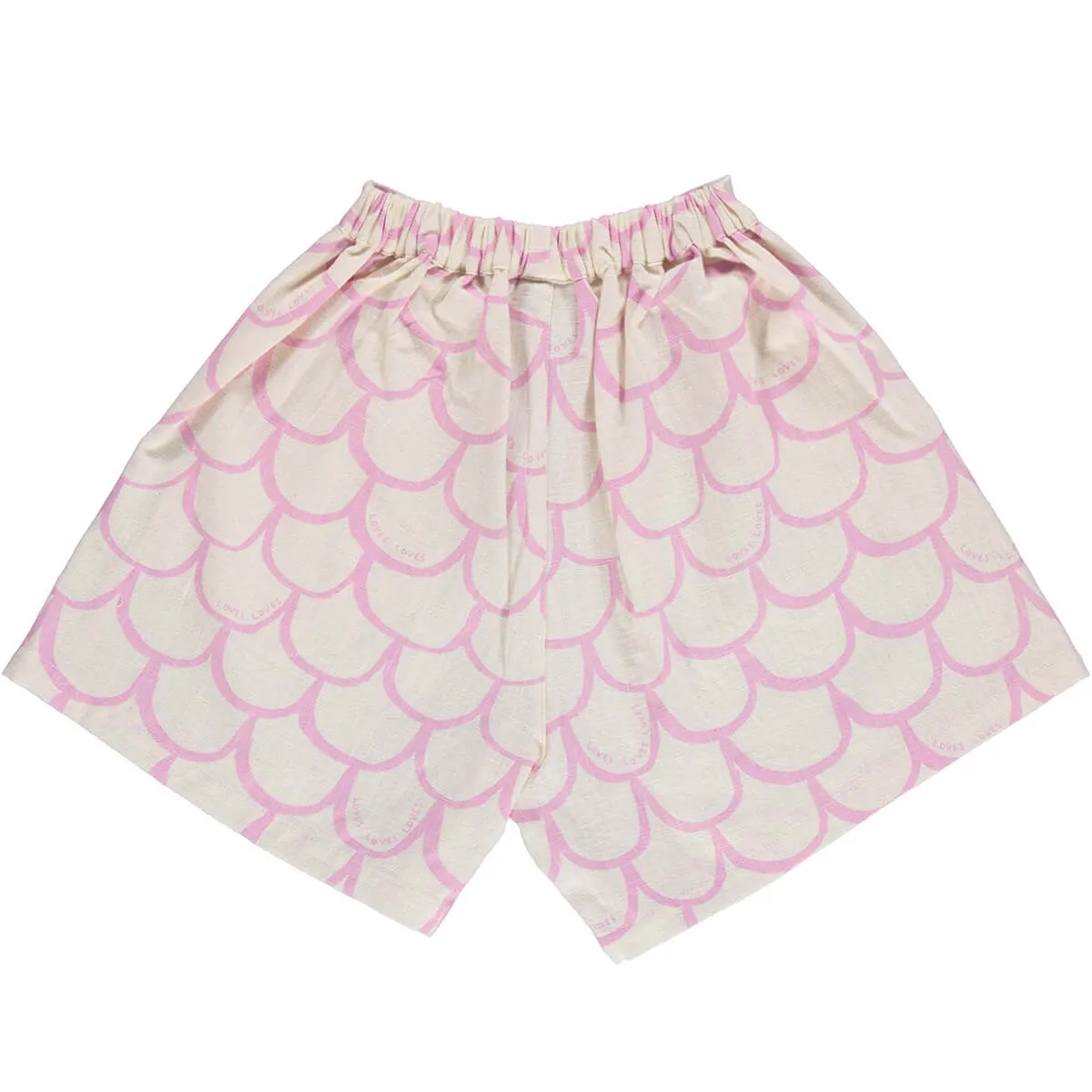 Scales Pleated Shorts in Pink Lavender by Beau Loves