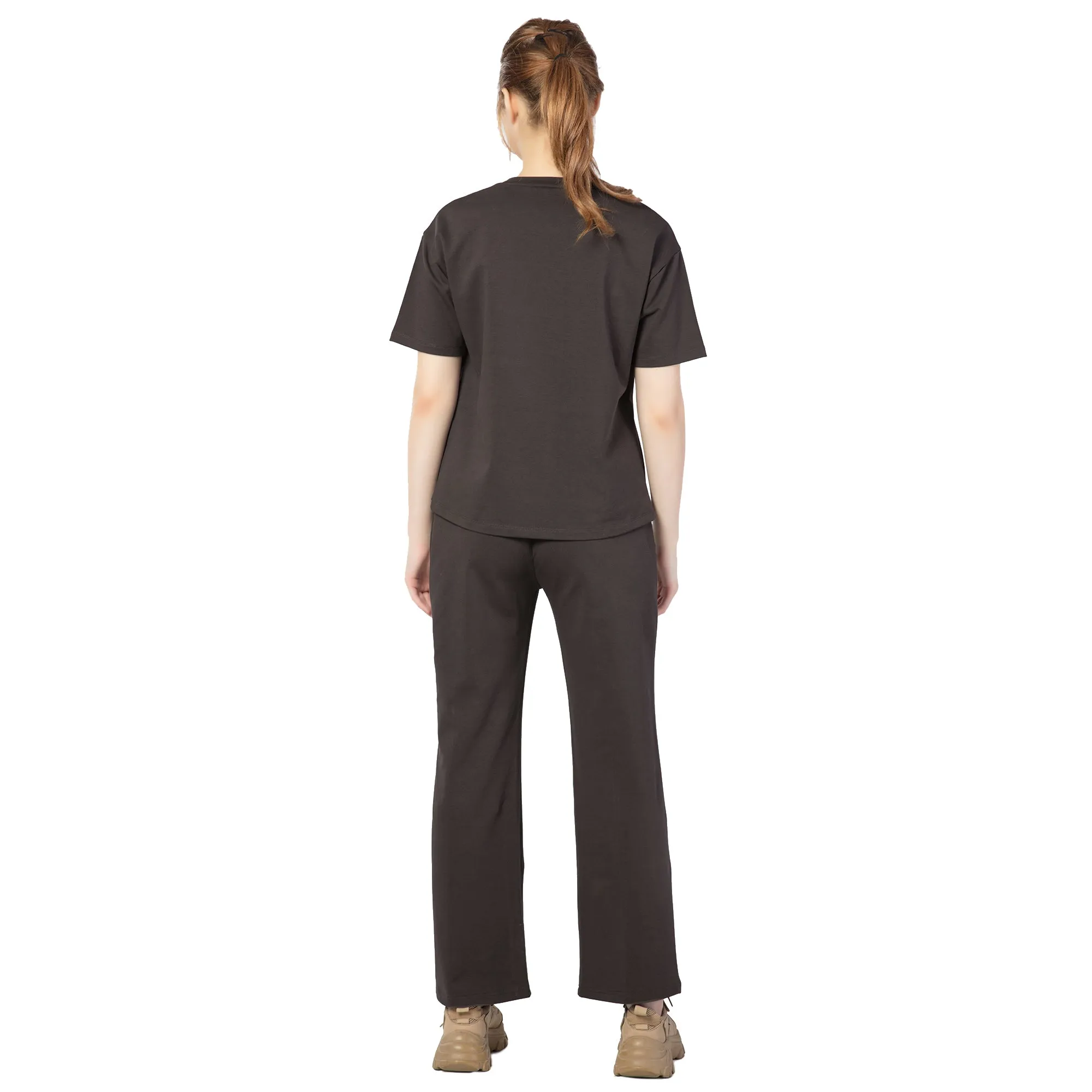 SCS-24043 Looper Sleek Self Love  CO-ORD SETS Dark Grey
