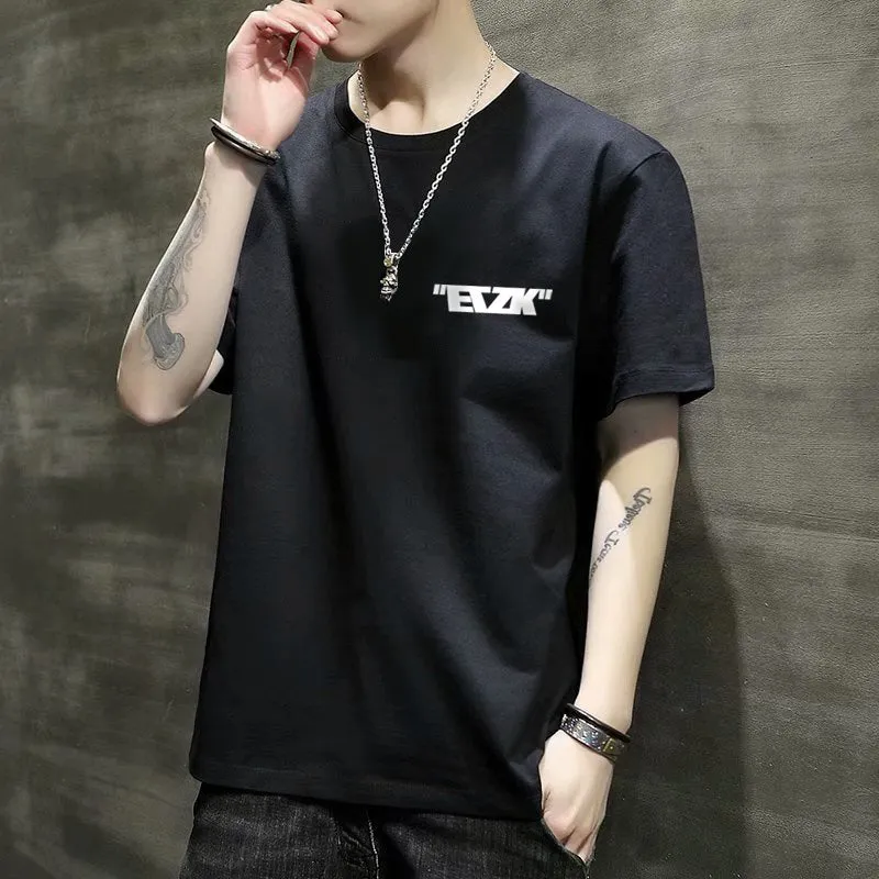 Short Sleeve T-Shirt Summer Trendy INS Slim Look Half Sleeved Matching Tops T-Shirt