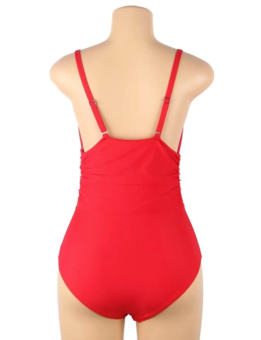 Simplicity Sexy Women Deep V One Piece Swimsuit Egypt
