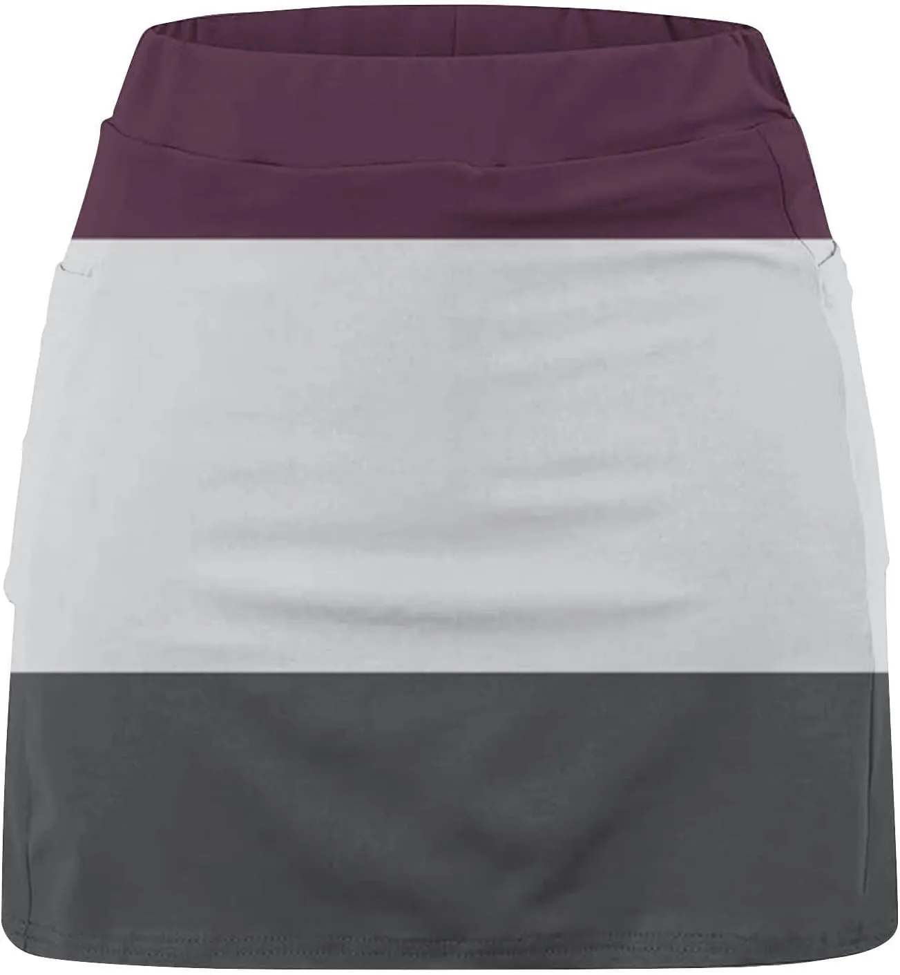 Skorts for Women Dressy Casual High Waist Skirt with Shorts Underneath Tennis Skorts with Pockets Tummy Control