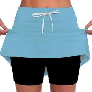 Skorts for Women with Pockets High Waist Tummy Control Womens Yoga Shorts Casual Athletic Tennis Mini Short Skirts