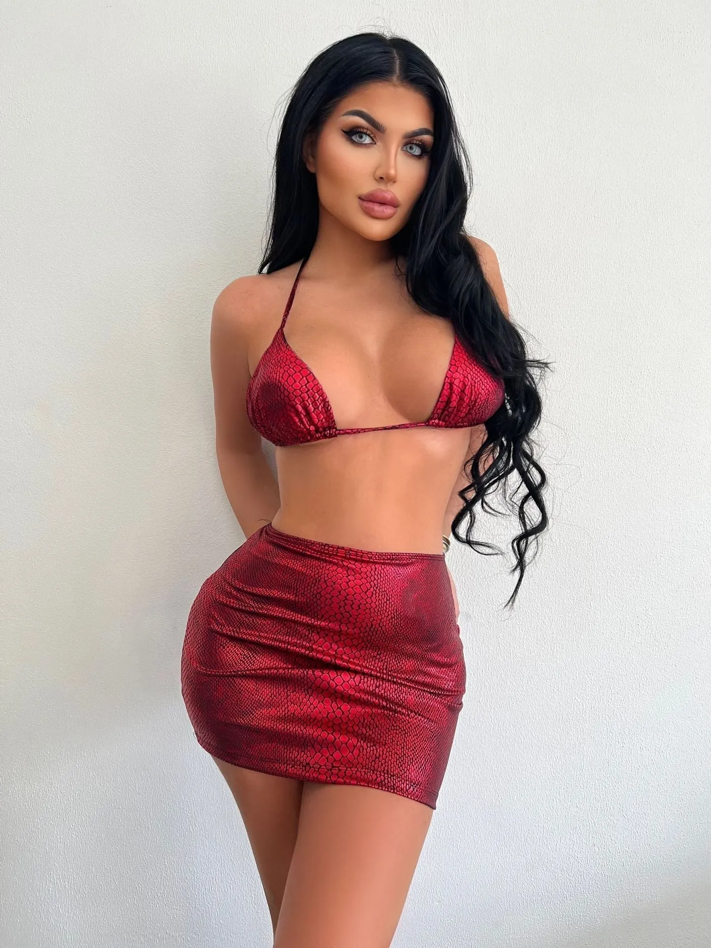 Sylis | Trendy 3-Piece Snake Print Swimwear