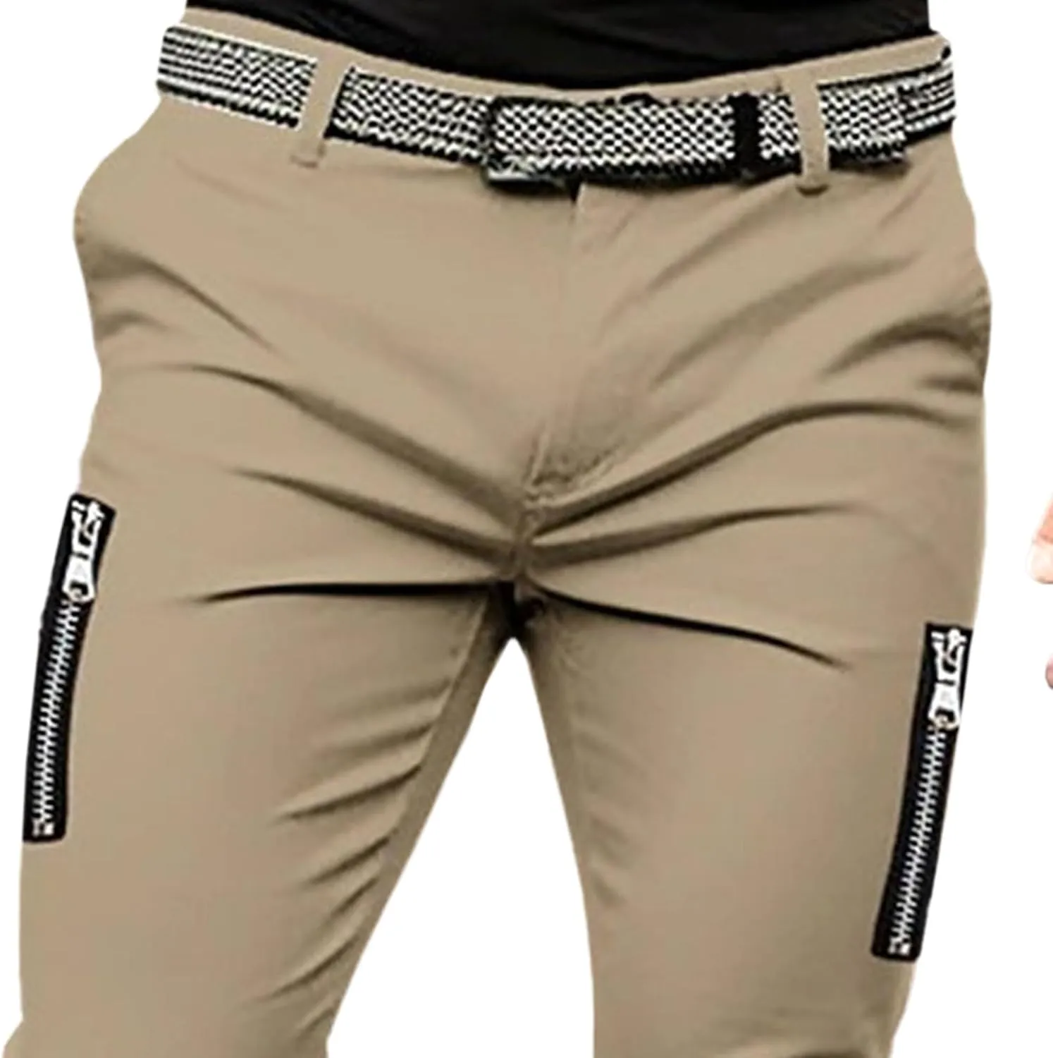 Tactical Cargo Pants for Men Slim Fit Outdoor Joggers Sweatpants with Multi-Pockets
