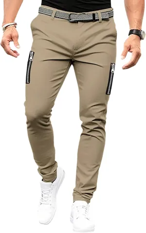 Tactical Cargo Pants for Men Slim Fit Outdoor Joggers Sweatpants with Multi-Pockets
