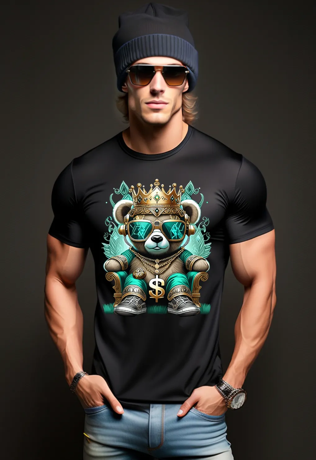Teddy King Mint Art Exclusive T-Shirts | Grooveman Music