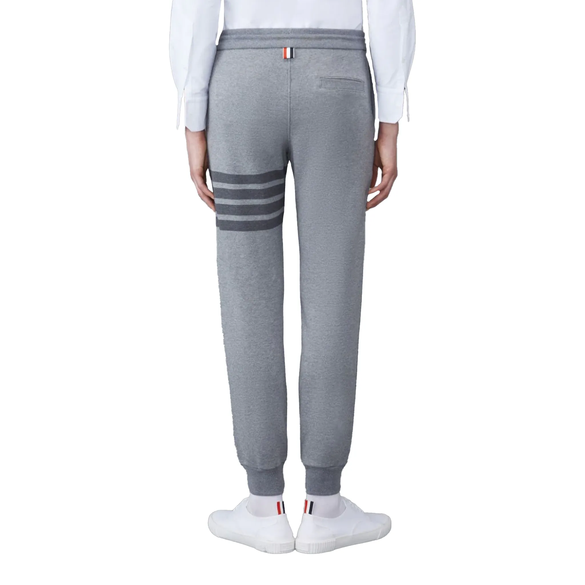 THOM BROWNE Classic Loopback 4-Bar Sweatpants Medium Grey (SS23)